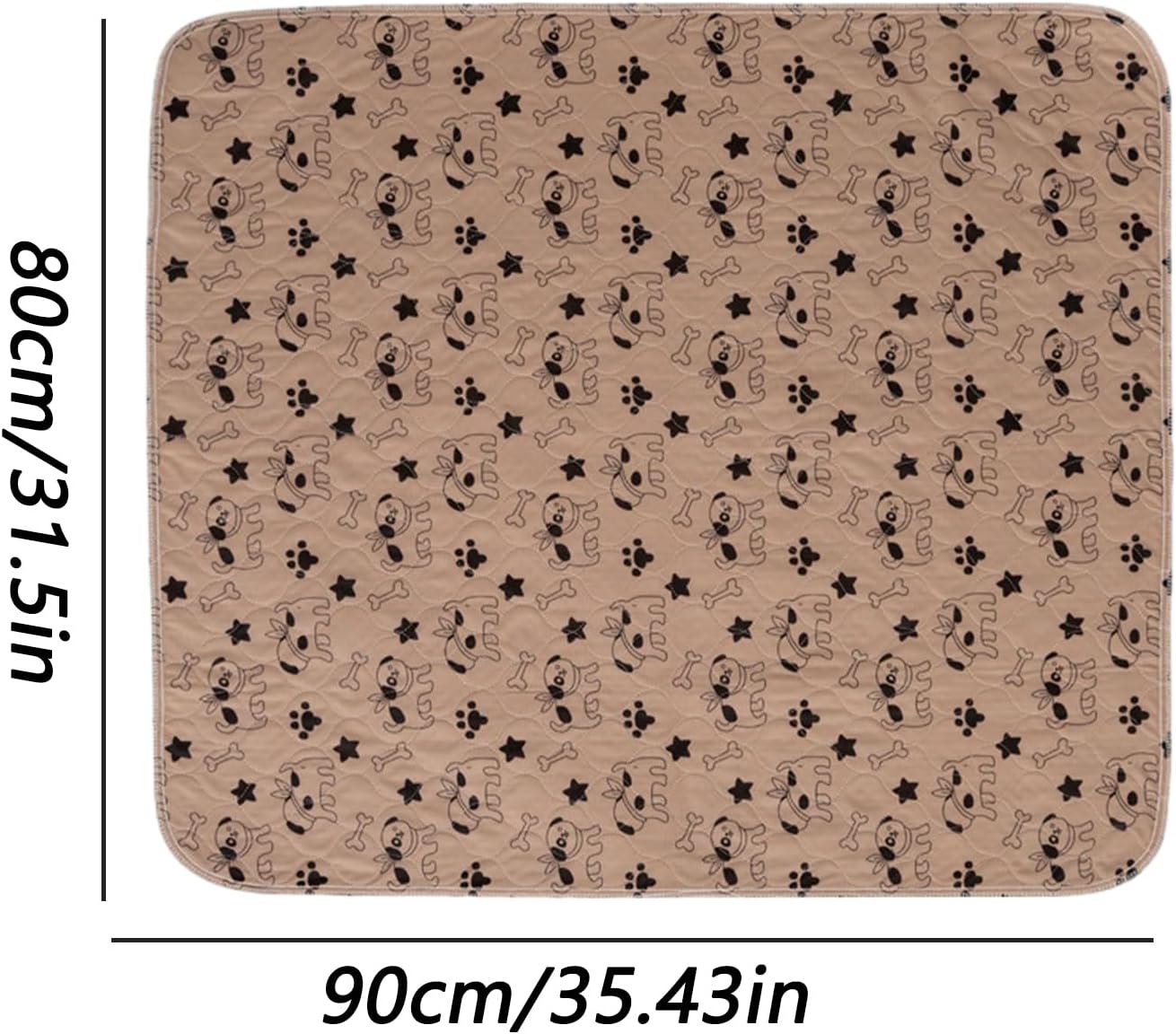 Pet Training Pad - Washable Reusable Mat for Daily Pet Care, Absorbent Layer Design with Non-Slip Waterproof Base, Puppy Pee Pad for Home Hygiene, Indoor Floor, Bedding and Travel Comfort Use
