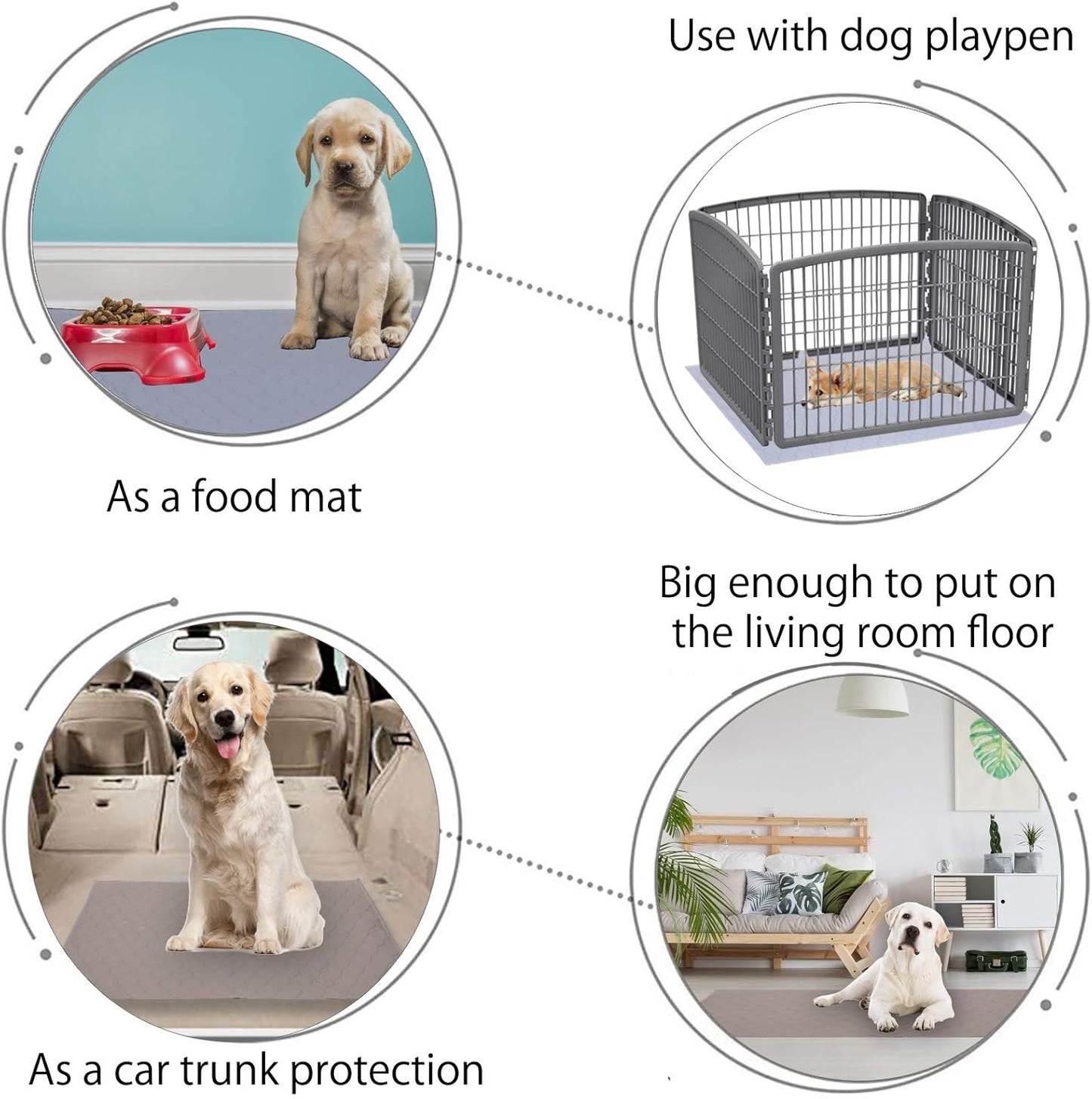 Dog Grass Large Potty Patch, Artificial Dog Grass Bathroom Turf for Pet Training, Washable Puppy Pee Pad, Perfect Indoor/Outdoor Portable Potty Pet Loo (Replacement Pee Pad)