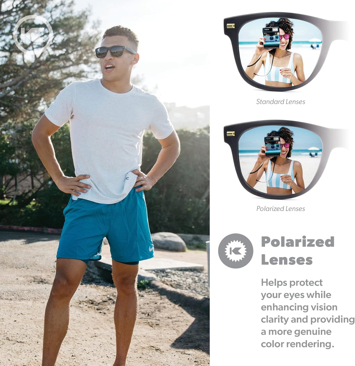 Knockaround Fort Knocks Polarized Sunglasses for Men & Women - UV400 Protection