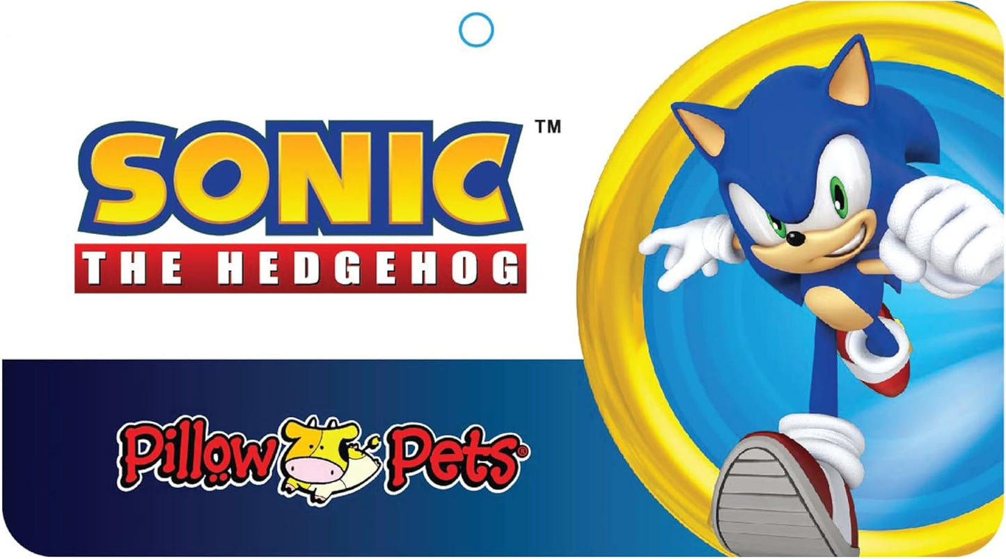 Pillow Pets SEGA Shadow the Hedgehog Soft Plush Folding Stuffed Animal and Kids Pillow – Official Sonic the Hedgehog Merchandise – 16 Inch Cuddly Toy for Travel, Bedtime, and Play