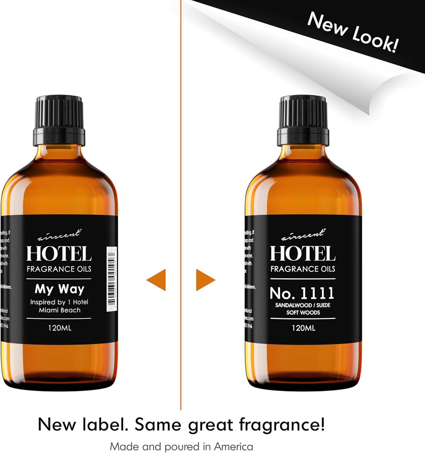 AirScent My Way Diffuser Oil No. 1111 Inspired by the 1 Hotel Miami Scent - Premium My Way Fragrance Oil for Ultrasonic and Waterless Diffusers and Crafting - 120 mL, 4 fl oz Glass Dropper Bottle