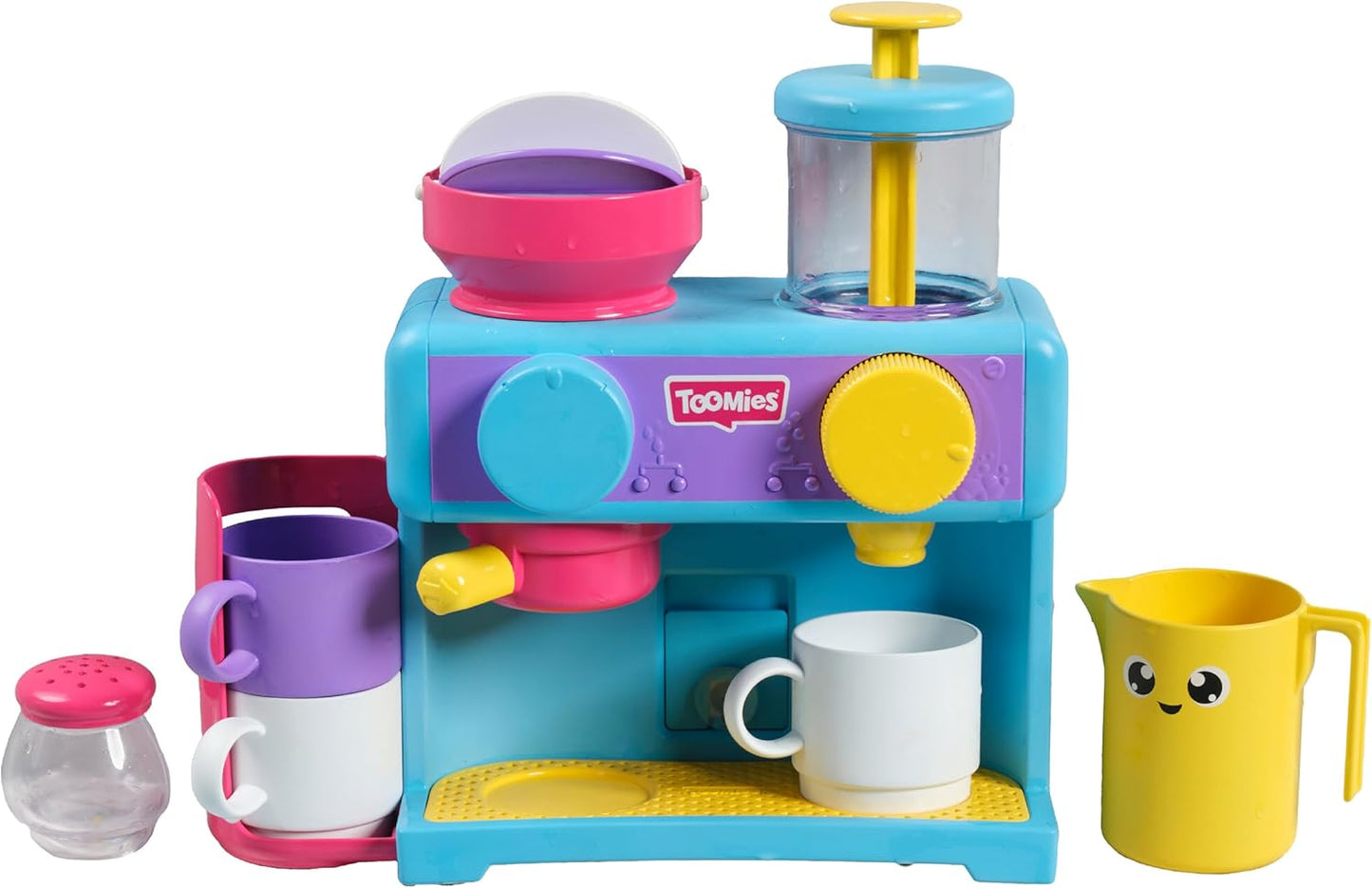 Toomies Bizak 30693547 Bathtub Coffee Maker with All Kinds of Accessories Such as Three Cups, Sugar Bowl, frother, Recommended for Children from 18 Months