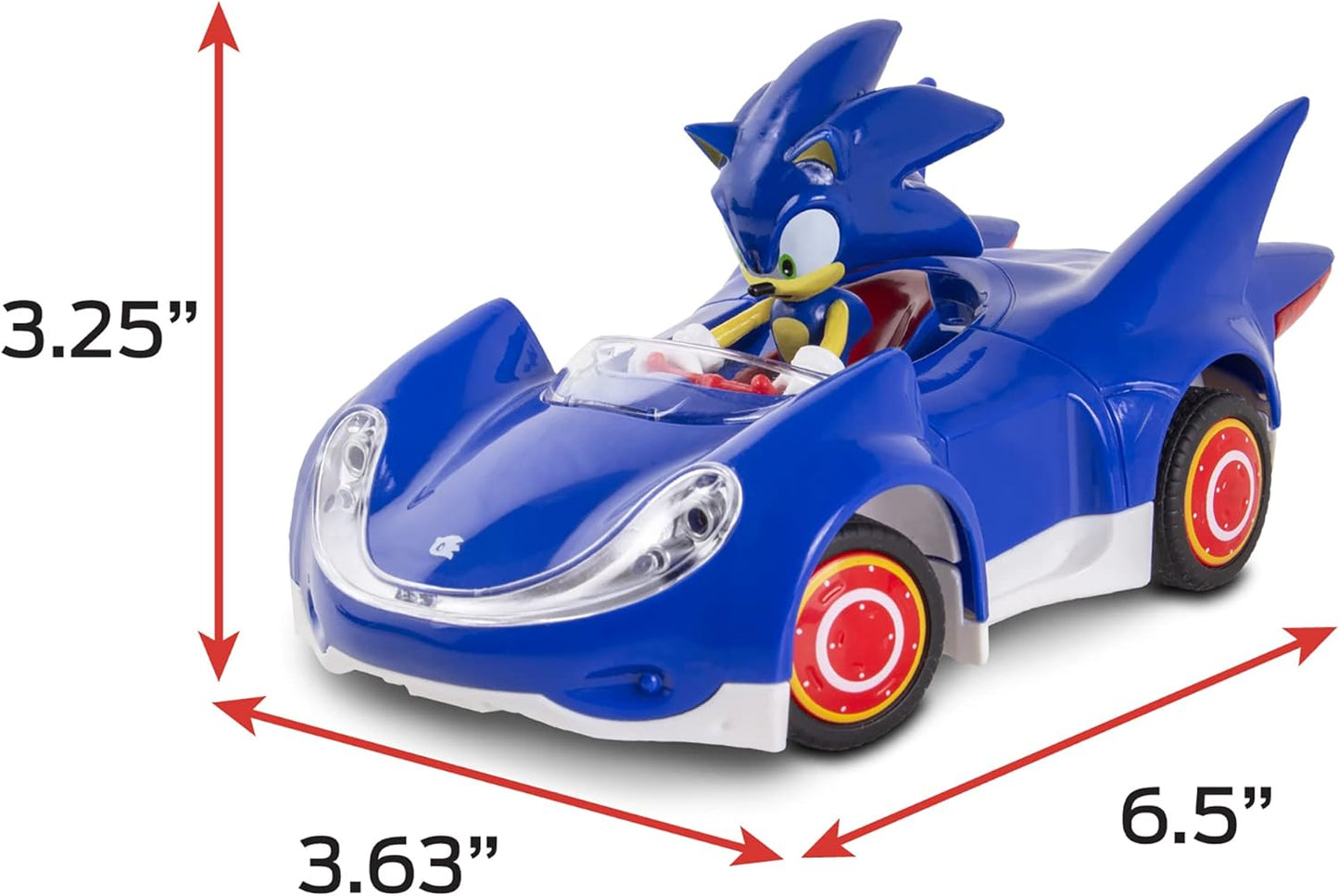 Sonic & Sega All-Stars Racing RC: Sonic - NKOK (681), 1:28 Scale 2.4GHz Remote Controlled Car, 6.5" Compact Design, Officially Licensed Sega Sonic The Hedgehog, Battery Powered, Ages 6+