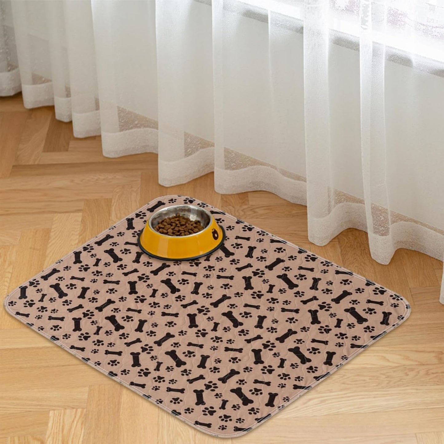 Reusable Pet Training Pad - Waterproof Puppy Potty Mat with Non-Skid Bottom for Indoor and Outdoor Surfaces | Washable Pad for Dogs, Kittens, Litter Area, and Crate Floor Protection