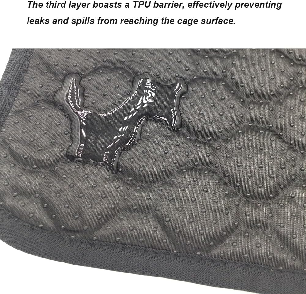 Shelltech 2 Pack Guinea Pig Cage Liners, Washable Guinea Pig Pee Pads Reusable Absorbent Bedding Non Slip Pads for Small Animals Hamsters Chinchillas Rats (19.7 " × 27")