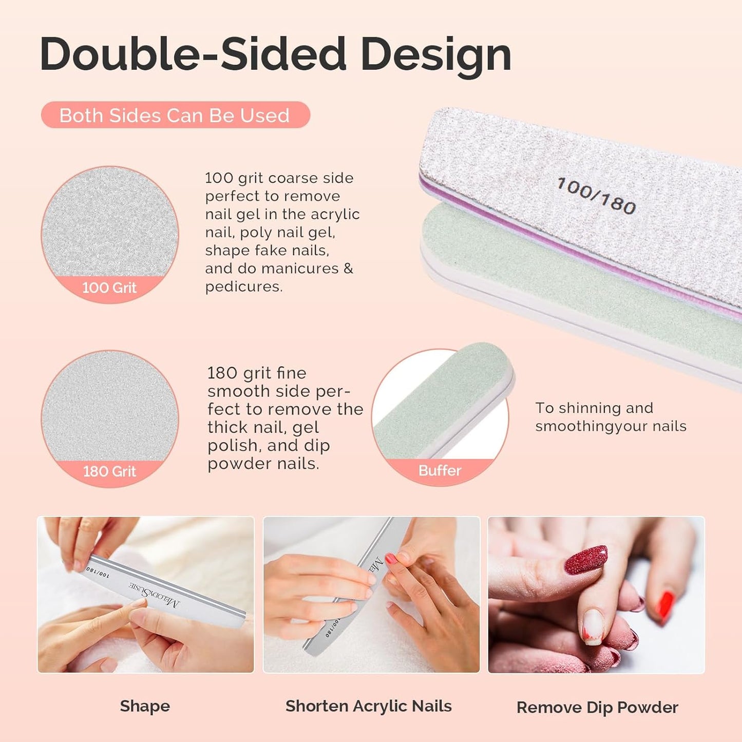 MelodySusie 14PCS Manicure Tools Kit Nail Care Kit with Nail File,Cuticle Trimmer and Pusher,Mini Sandpaper,Nail Brush and Cuticle Oil 25ML