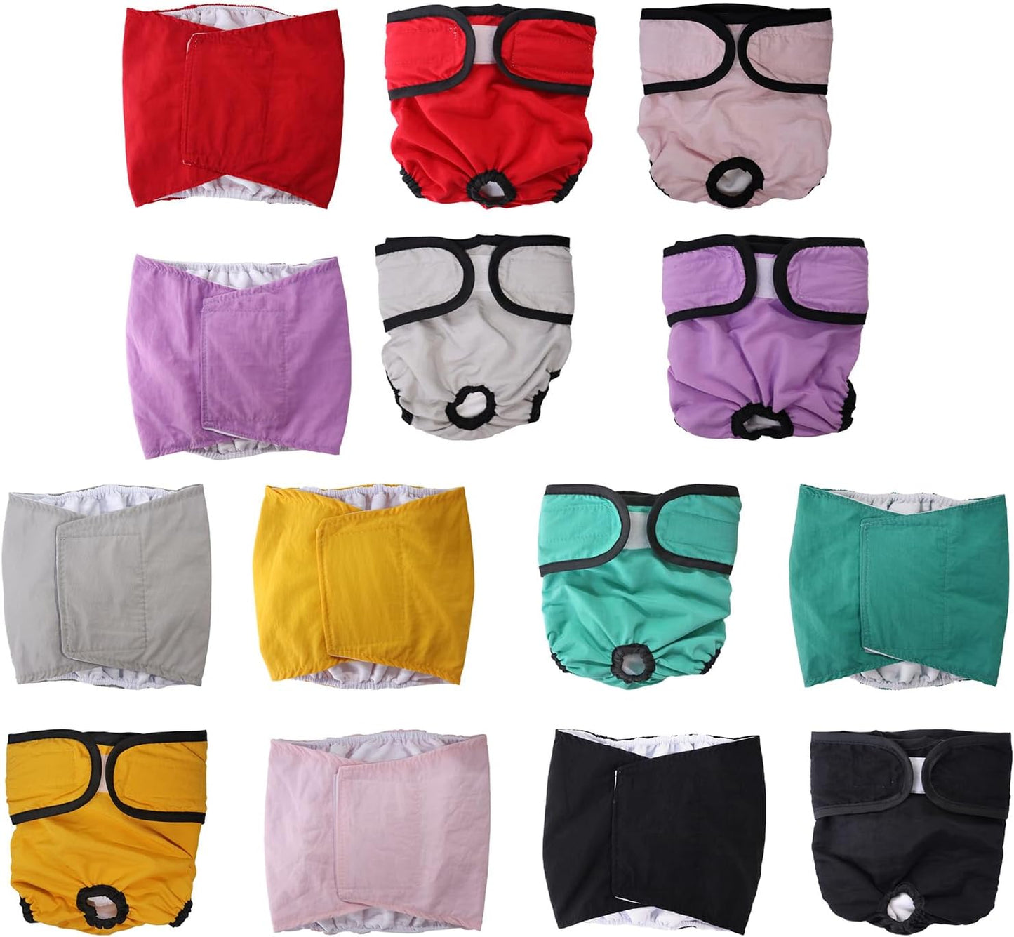 Dog Physiological Pants Girls Dog Diapers Washable Multiple Color For Girls Dogs Comfortable Reusable Dog Belly Wraps Dog Underwear Girls Reusable Dog Underwear Male After Oestrus Dog Underwear Female