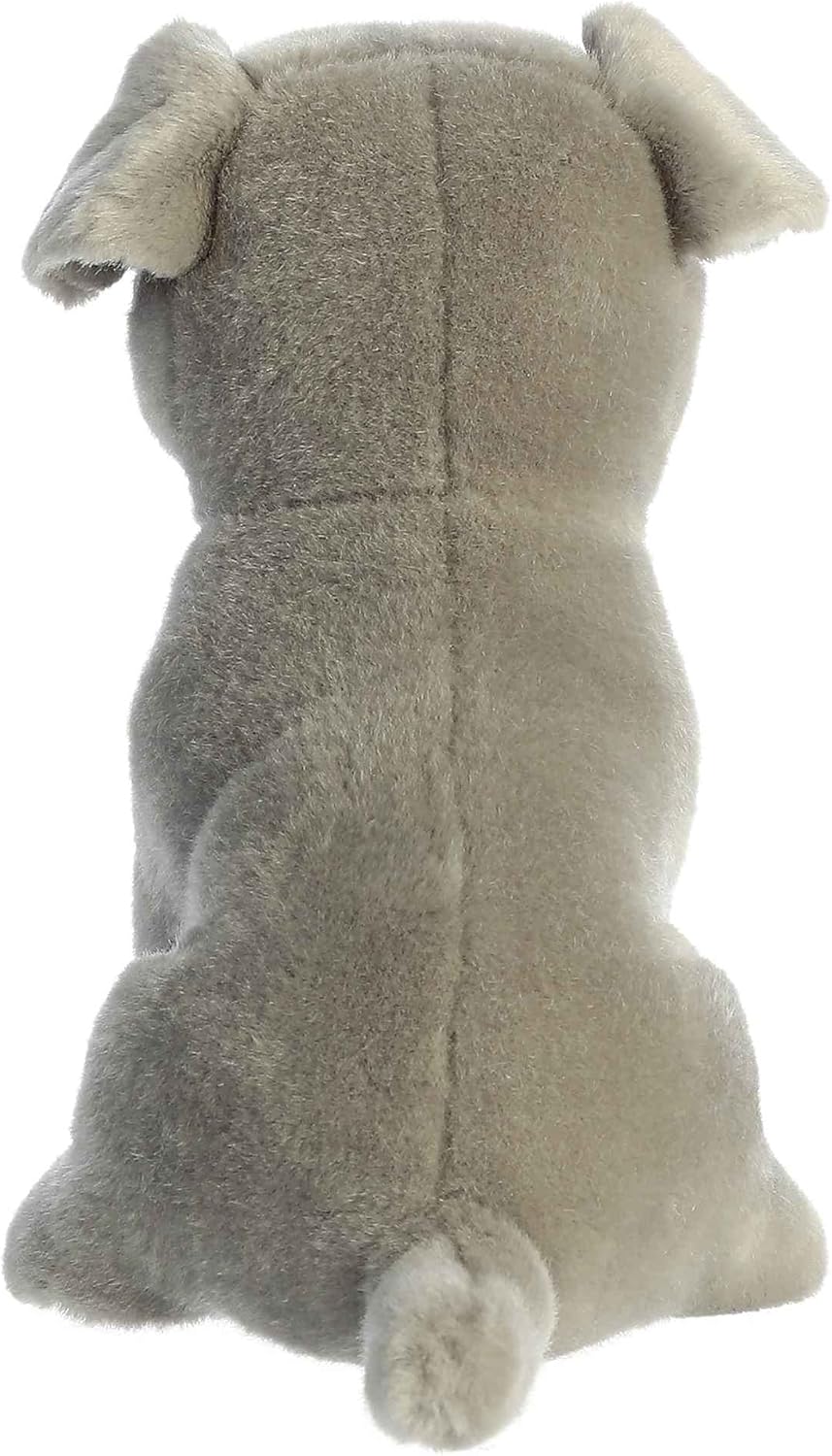 Aurora® Adorable Miyoni® Tots Pit Bull Puppy Stuffed Animal - Lifelike Details Make a Cherished Companion - Perfect for Decorating Bedrooms or Classrooms - Gray 8 Inches