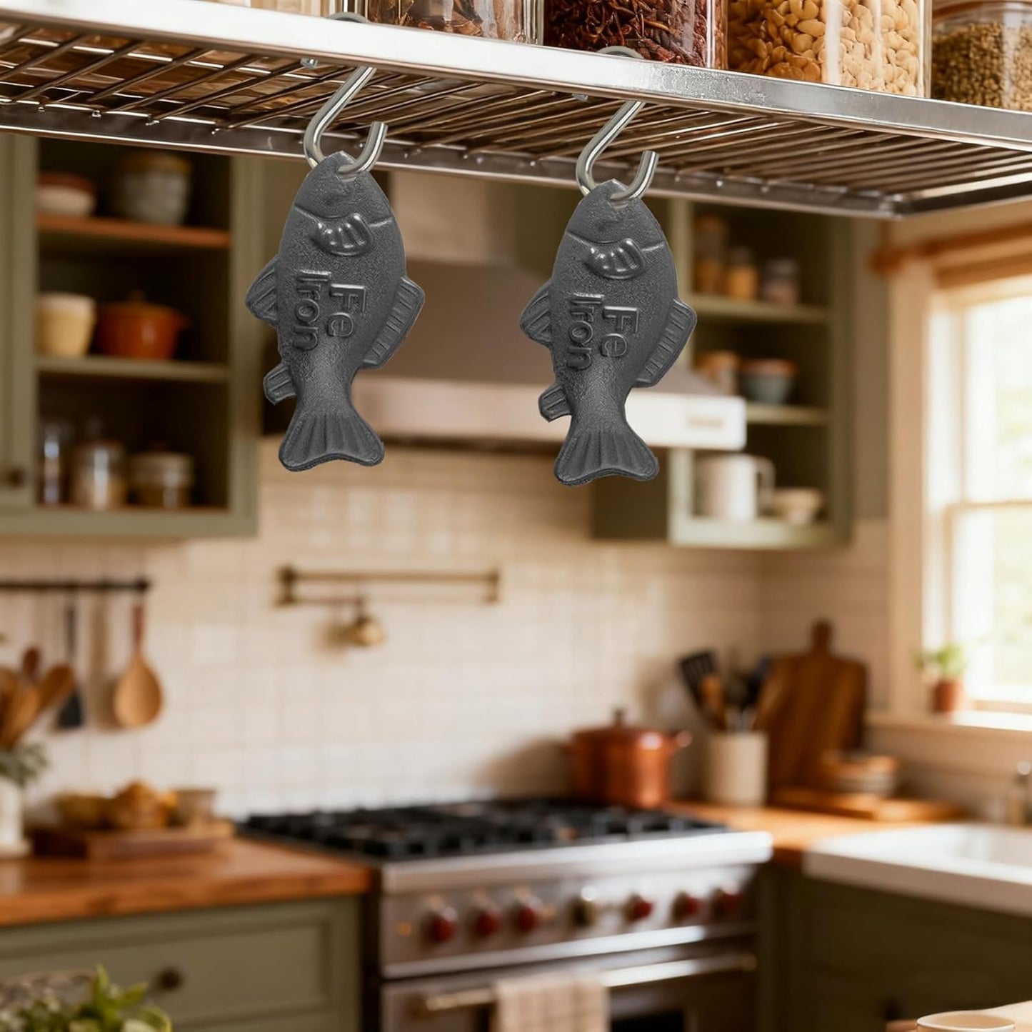 Iron Fish,Add Natural Sources of Iron to Food and Water, Effective and Safe Cooking Tool, 2Pack