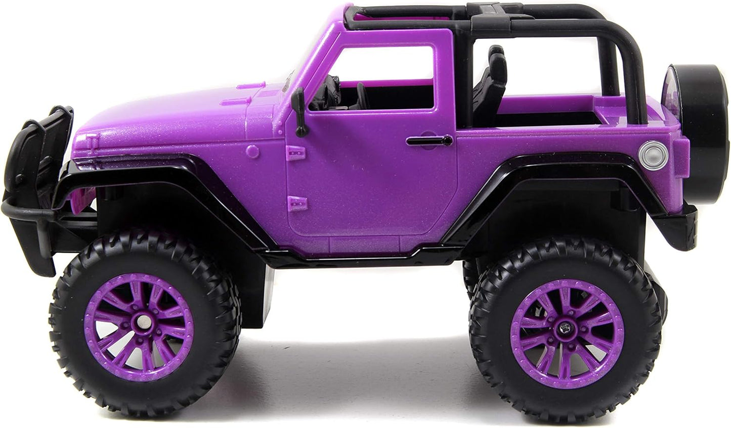 Girlmazing 1:16 Jeep Wrangler RC Radio Control Cars, Toys for Kids (Purple)