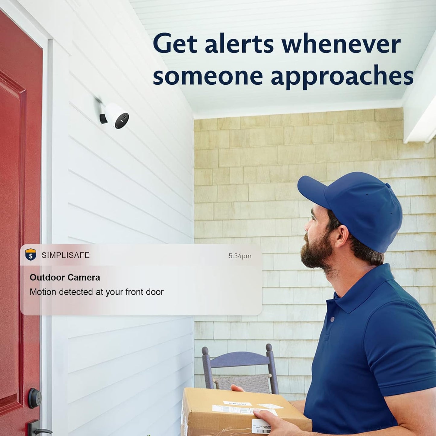 SimpliSafe Wireless Outdoor Security Camera,1080p, Motion only