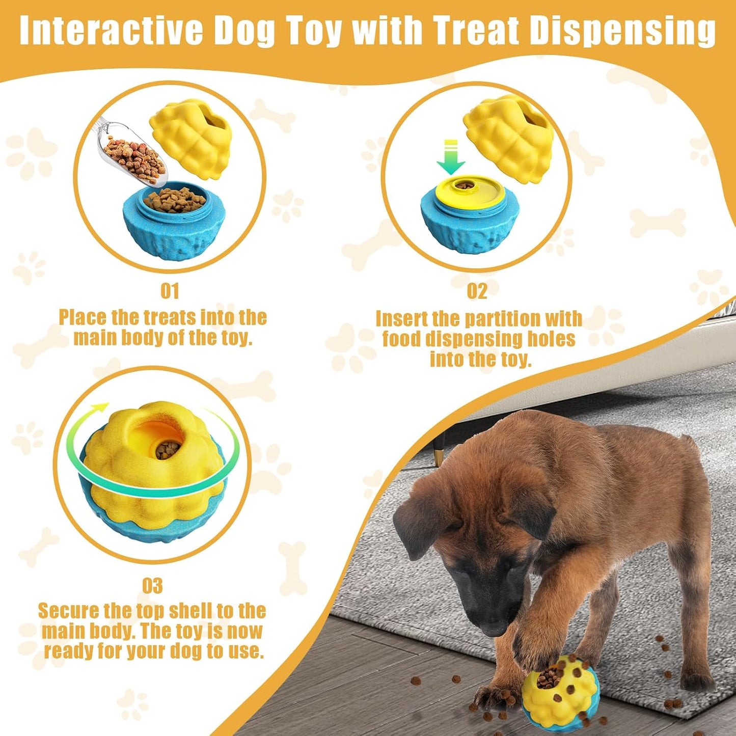 Dog Puzzle Toys, Dog Treat Holder Toy 2 Pack, Pupsicle Dogs Puzzles for Smart Dogs(2 Pack)