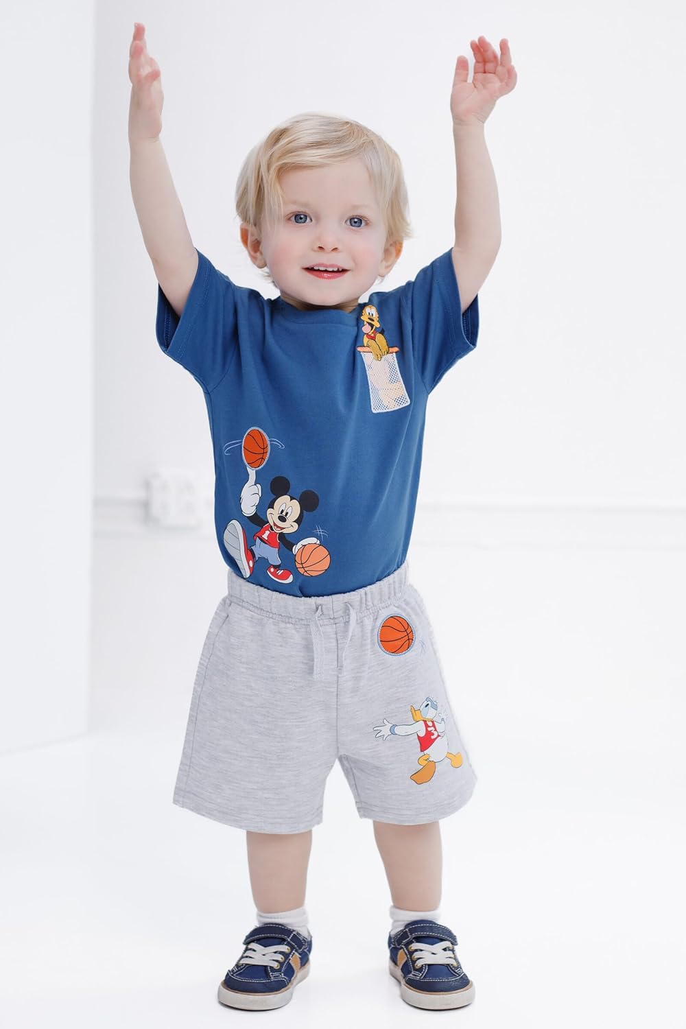 Disney T-Shirt and Shorts Outfit Set Newborn to Little Kid Sizes (0-3 Months - 5)