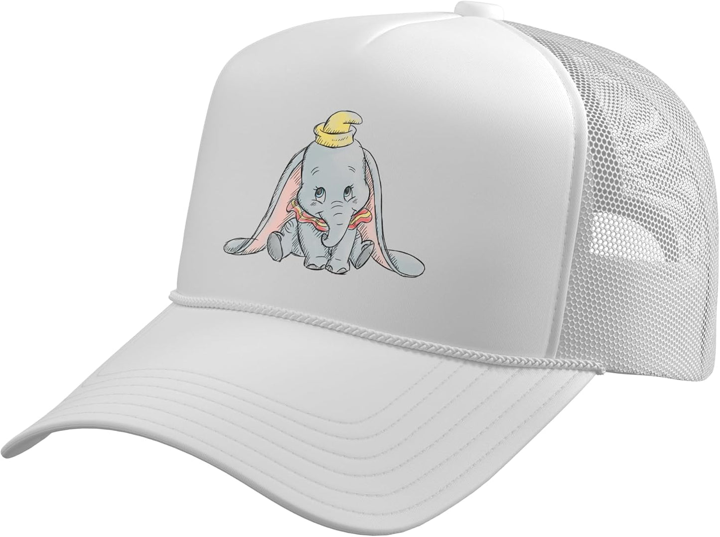 Disney Classic Dumbo Baby Elephant Trucker Hat with Adjustable Mesh Back