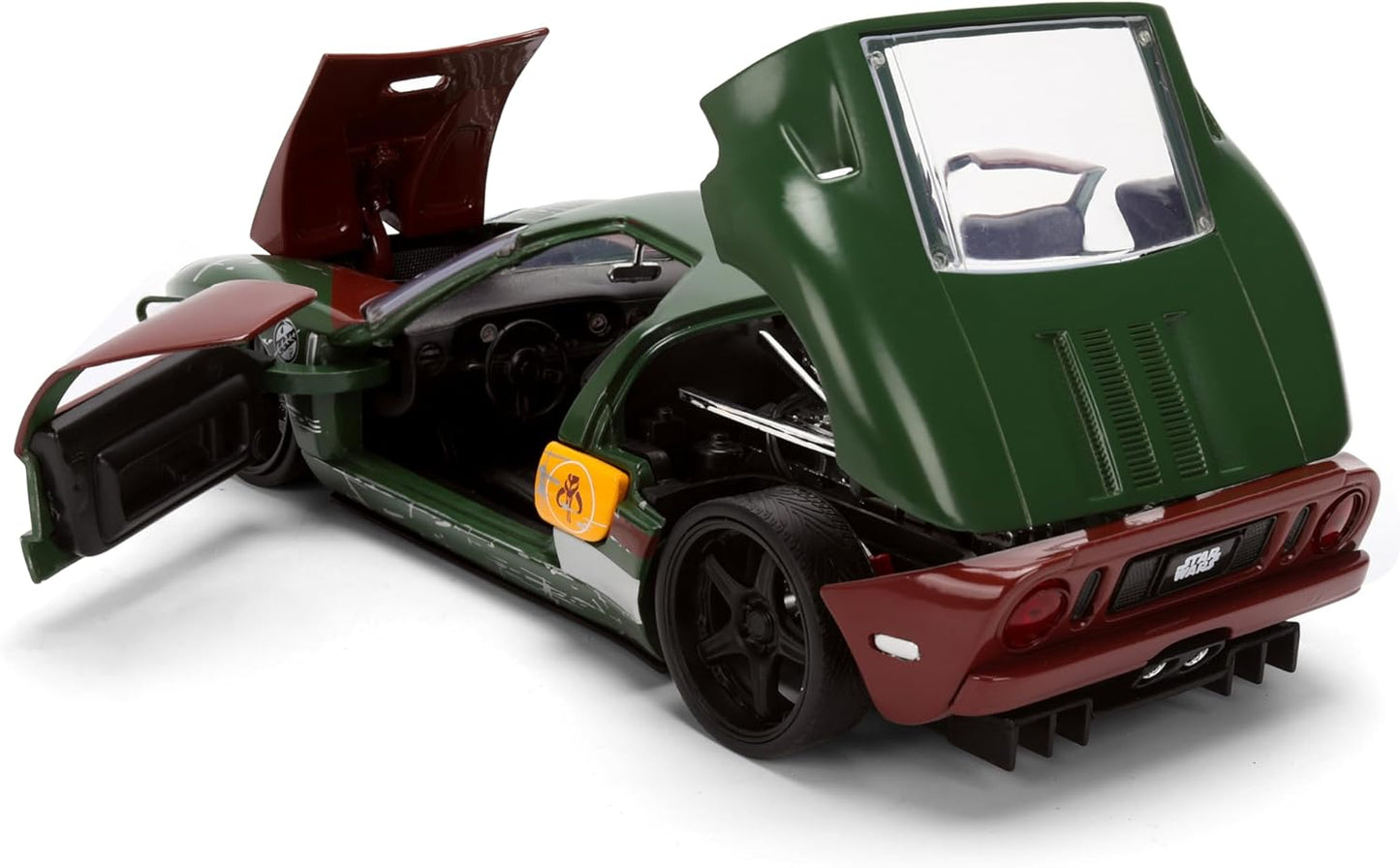 Jada Star Wars Boba Fett with 2005 Ford GT Die-Cast Vehicle and Figure Set 1:24 Scale Toys