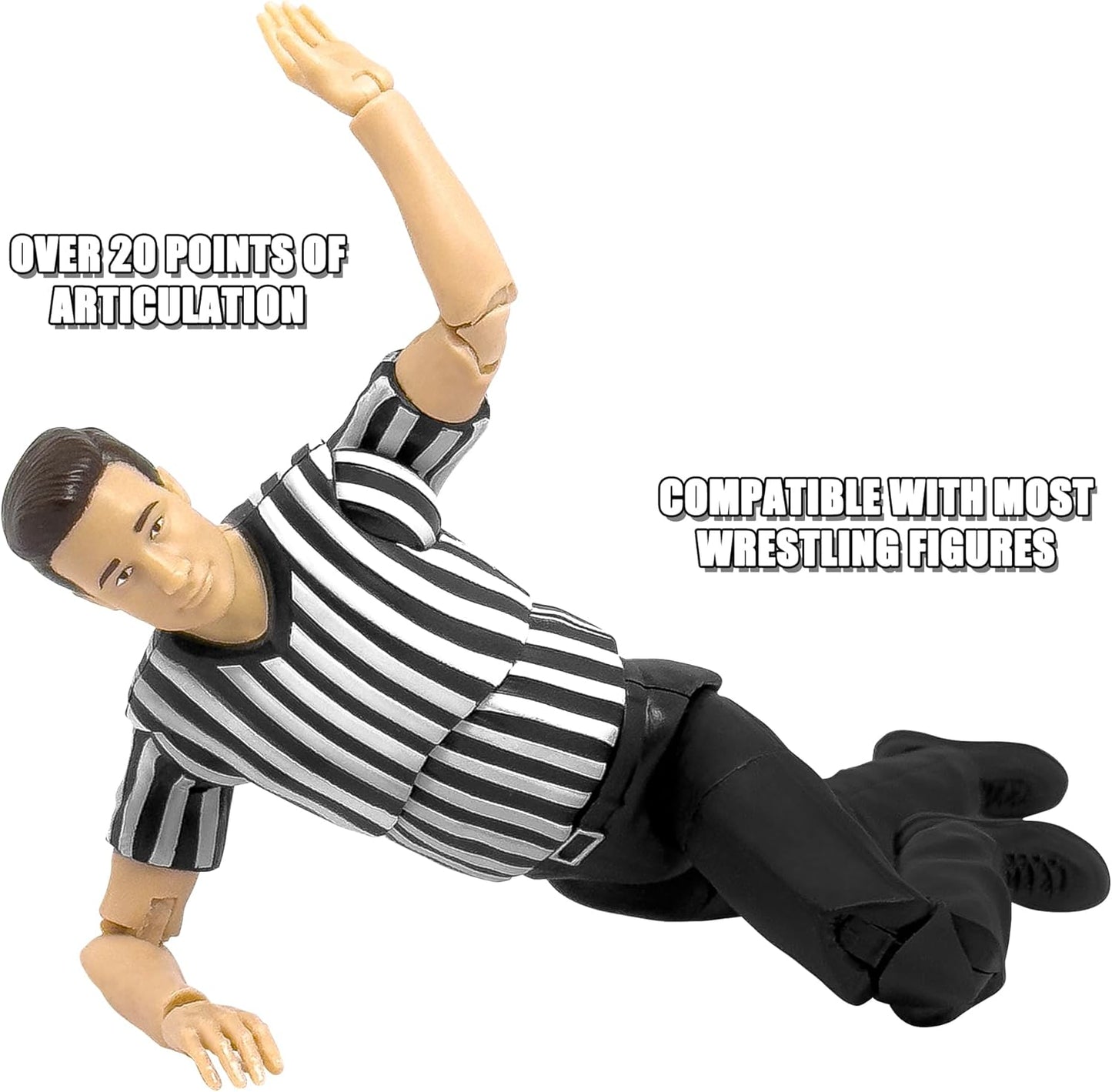 Ultimate Referee with Deluxe Articulation for Wrestling Action Figures