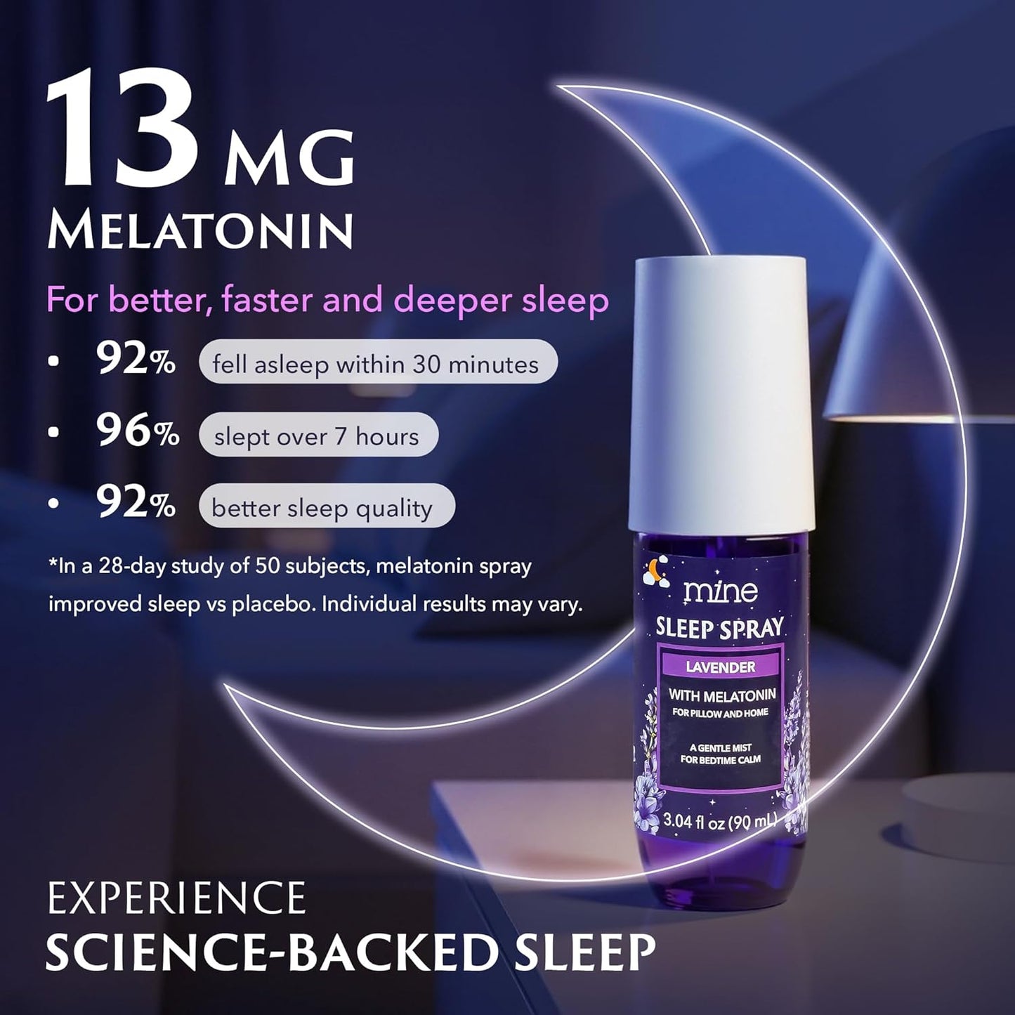 Lavender Sleep Spray with Melatonin - Relaxing Gifts for Teen Girls and Women – Natural Pillow Mist for Sleep, Calming Bed Spray for Adults, Easter Gifts, Gifts for Mom