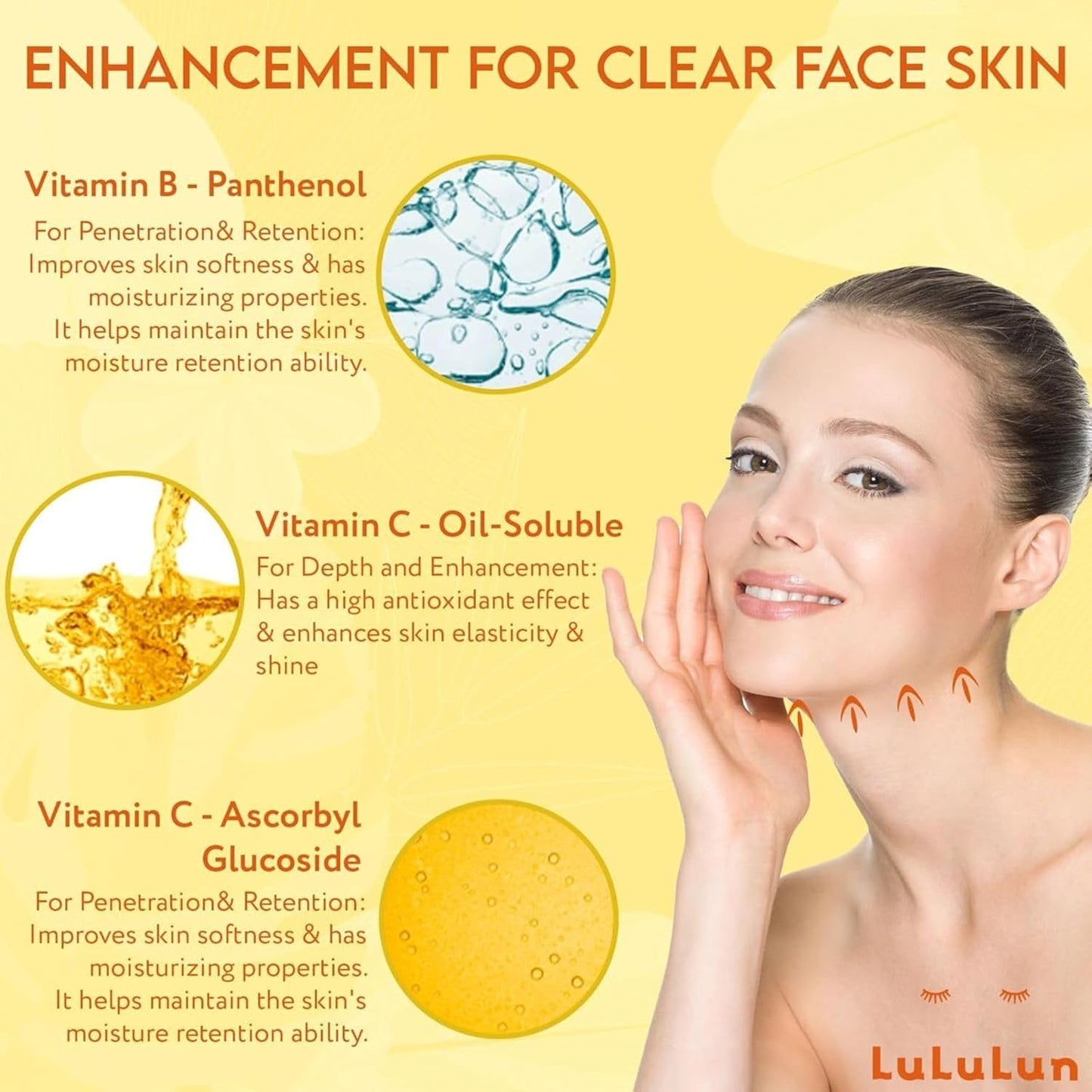 Lululun 28 EA Vitamin C Face Mask for Women & Men with 7 Herbs & 7 Vitamins for Pore Firming & Even Toning Skin, Daily Face Masks Skincare, Hydrating Facial Mask, Face Mask Sheets from Japan HYDRA V