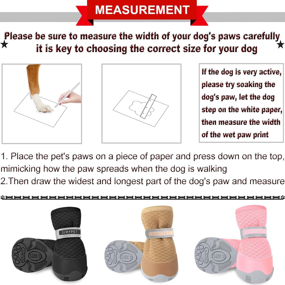 QUMY 4PCS Dog Shoes for Small Dogs, Hot Pavement Summer Puppy Dog Boots & Paw Protectors with Soft Anti-Slip Rubber Sole, Mesh Breathable Dog Booties for Hardfloors, Walking Running Pink Size 4