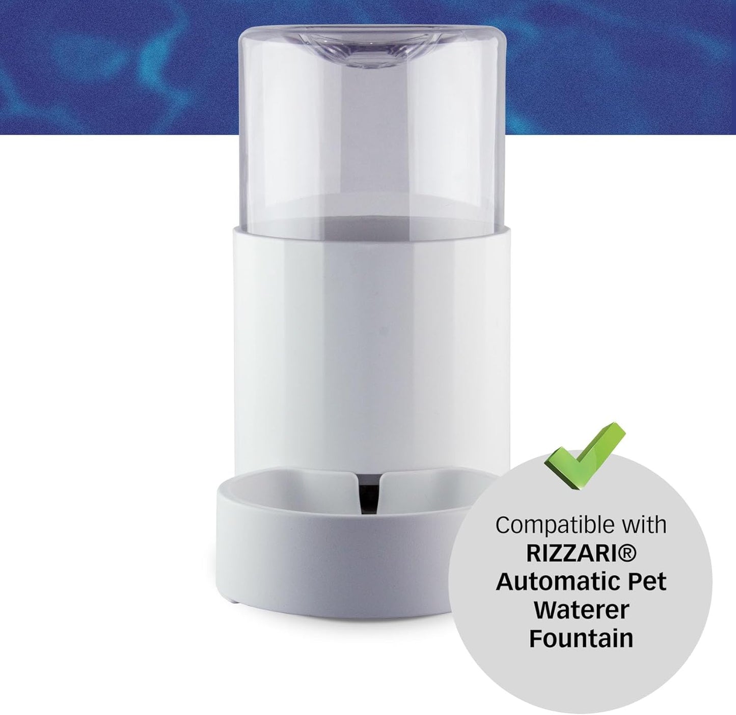 PET STANDARD Replacement Water Filter Compatible With RIZZARI Automatic Pet Waterer, Pack of 6