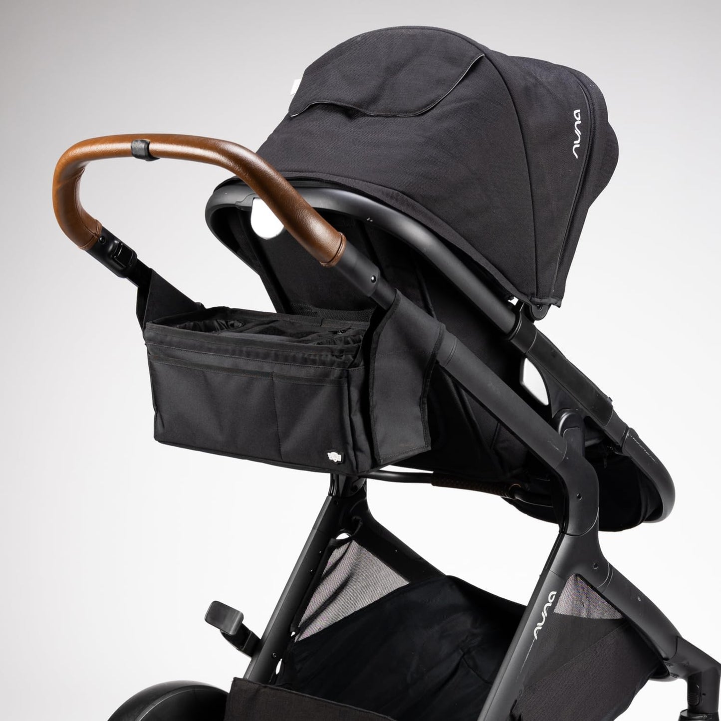 Tactical Baby Gear Stroller Caddy Organizer – Universal Fit Parent Console with Insulated Cup Holders, Cooler Pocket, Front Phone and Keys Storage