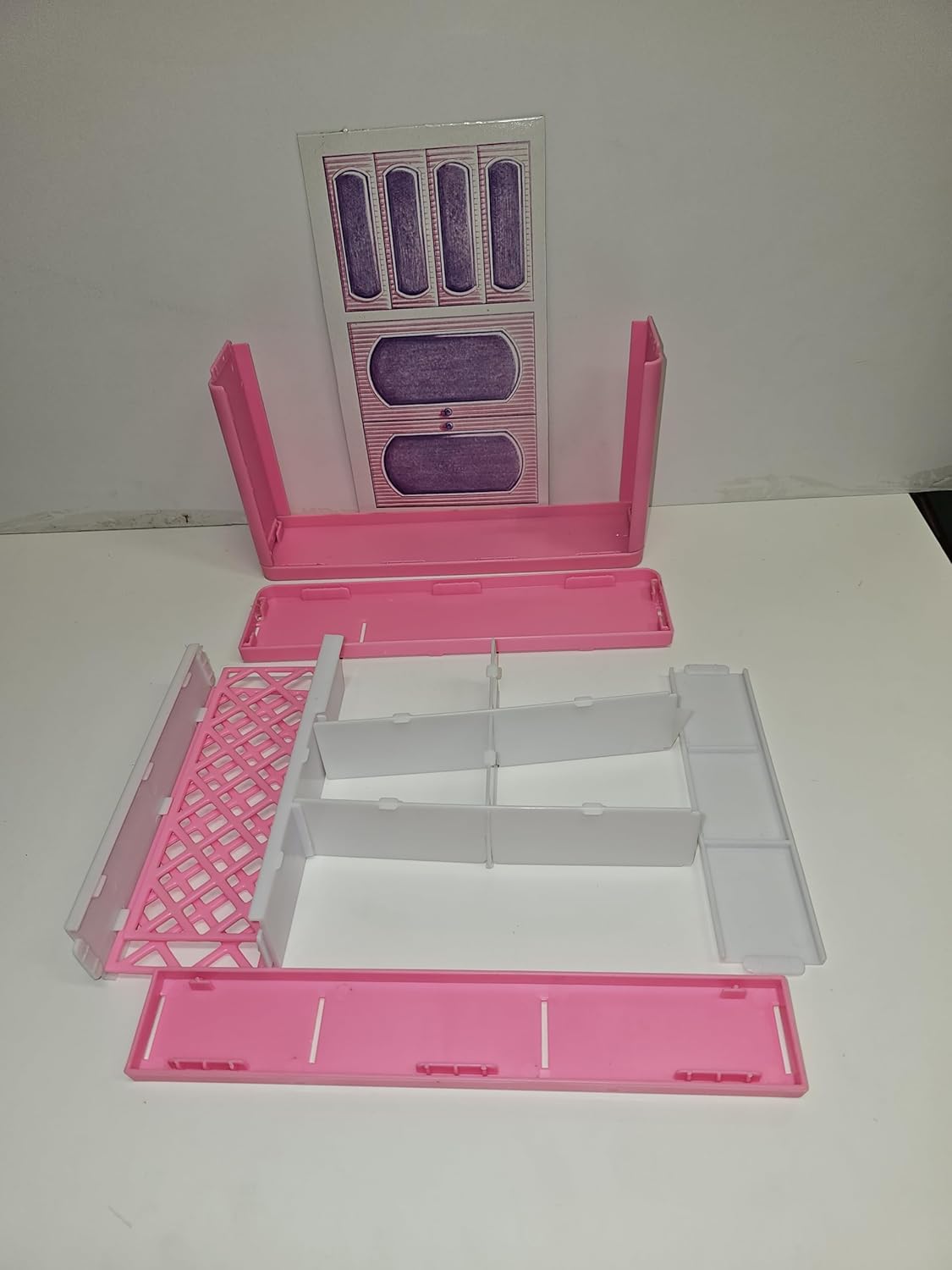 Gloria Bar Counter, Wine Racks,Liquor Bottles and Cups for Dolls Accessories