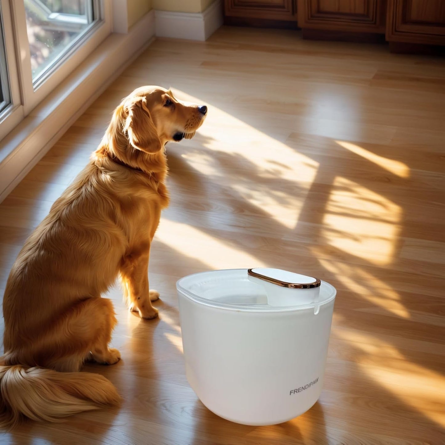102oz/3L Cat Water Fountain Inside,FRENDIPAW,Ultra-Quiet Pet Water Bowl Dispenser with Dual Filtration System, BPA-Free Automatic Dog Water Fountain for Cats & Small Dogs, Easy to Clean-for Pet