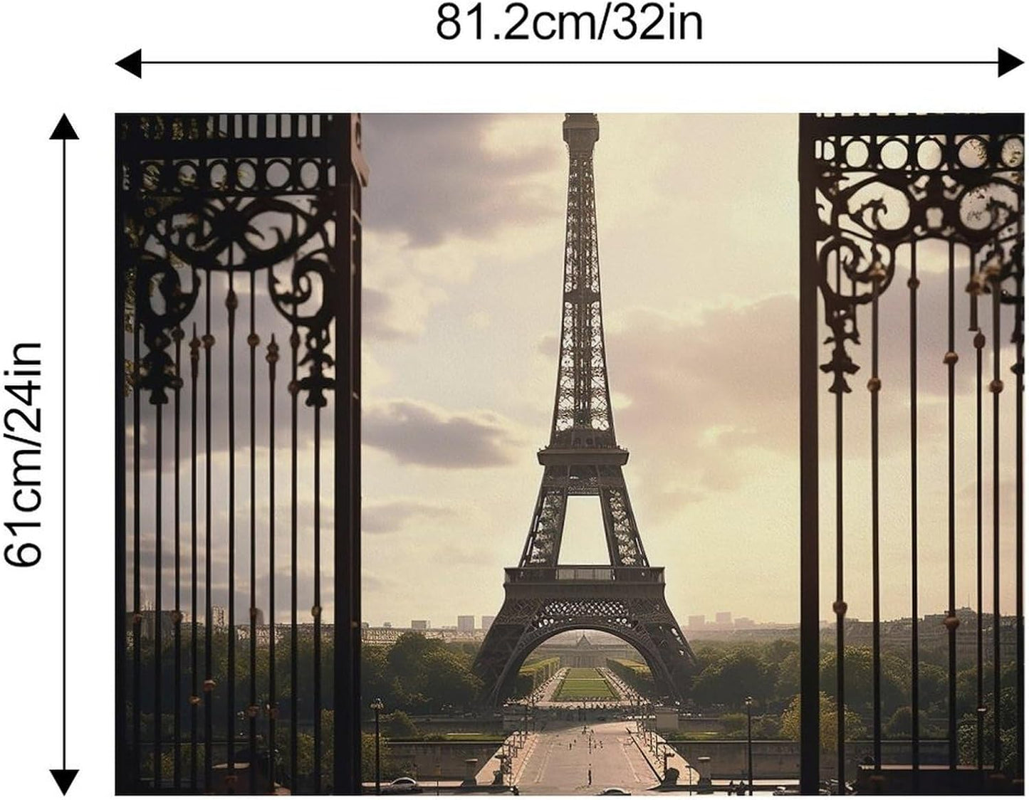 Dog Food Mat Pet Leather Tablecloth Paris Eiffel Tower Pet Feeding Mat Anti-Slip Dog Bowl Mats Absorbent Pet Placemats for Dogs Protect Floor Dogs Pad for Food and Water