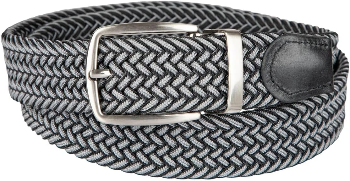 Tommy Bahama Men's Fully Adjustable Stretch Woven Fabric Web Belt - Casual Comfort for Work, Weekend & Vacations