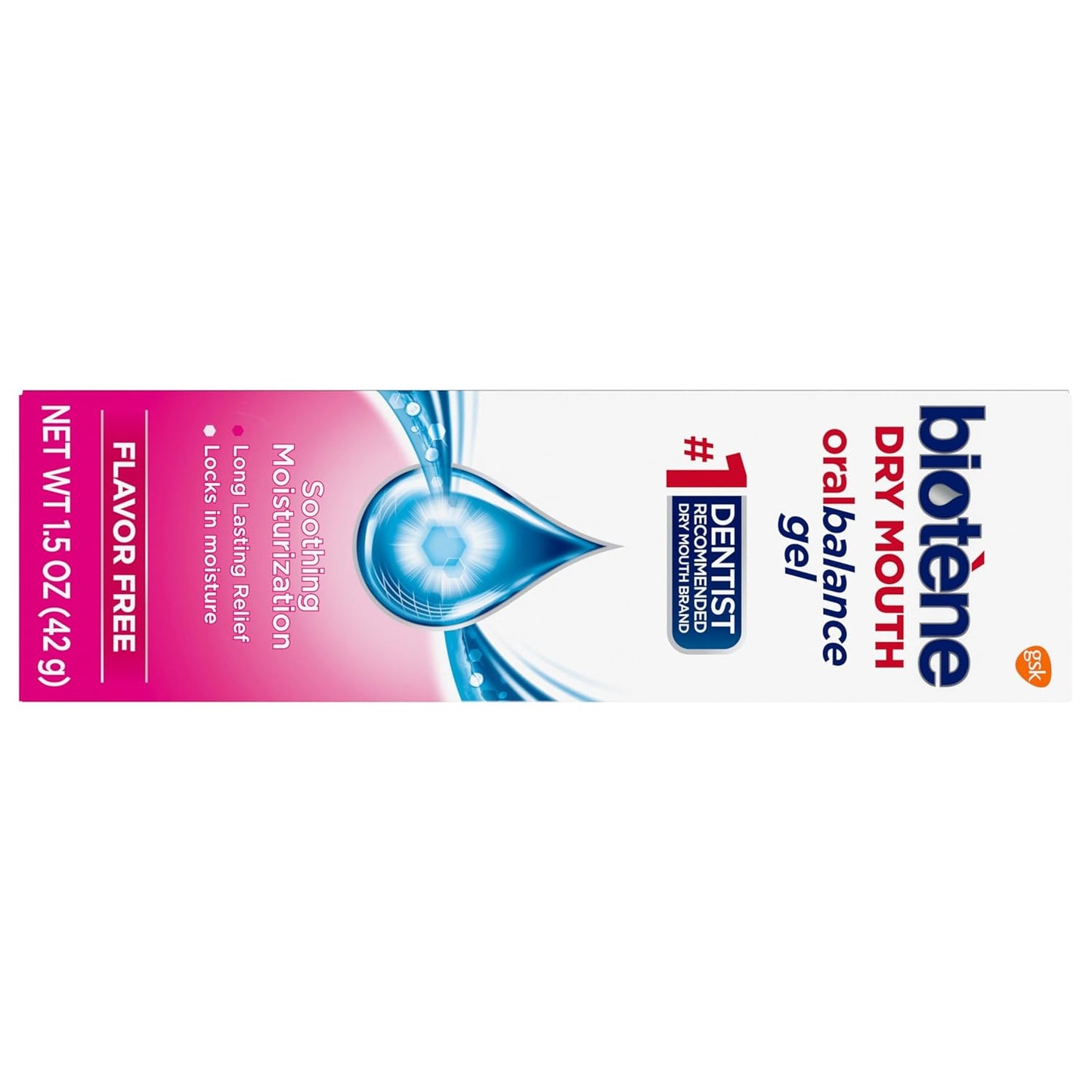 Biotene OralBalance Moisturizing Gel, Alcohol Free Gel and Dry Mouth Gel, Flavor Free - 1.5 oz