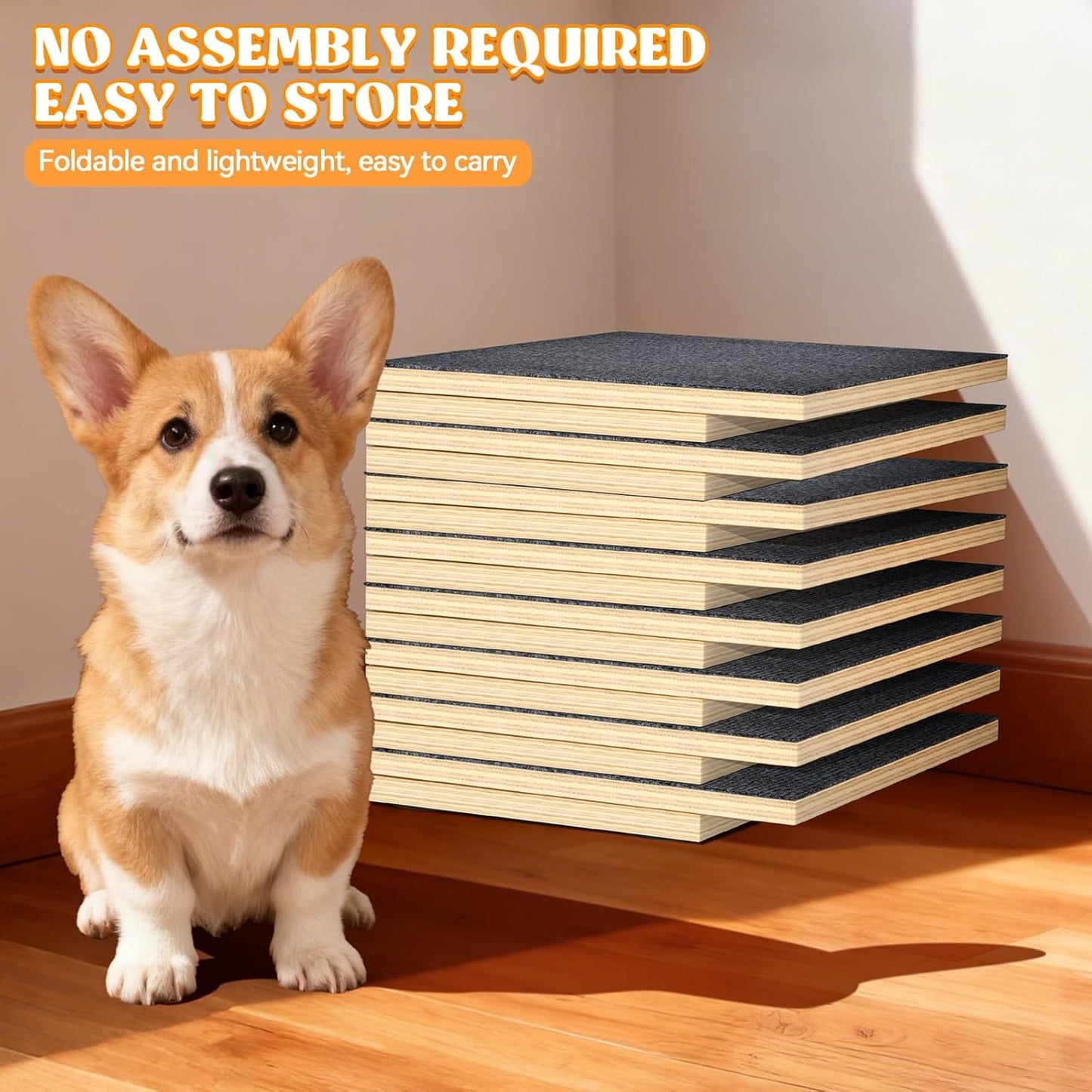 TNELTUEB Upgraded Dog Ramps for Stairs (5)