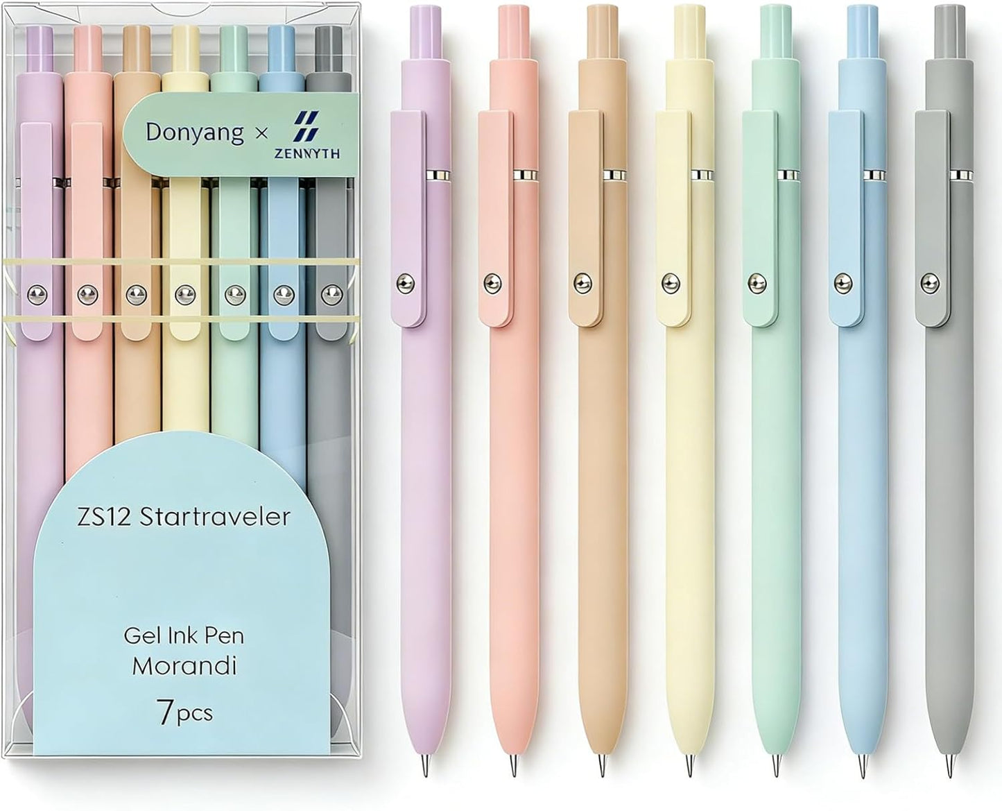 Gel Pens, 7pcs 0.5mm Quick Dry Black Ink Fine Point Smooth Writing Pens, Easter Pens, Easter Basket Stuffers, Cute Teacher Work Desk Accessories Office School Supplies Gifts for Nurse Women Student