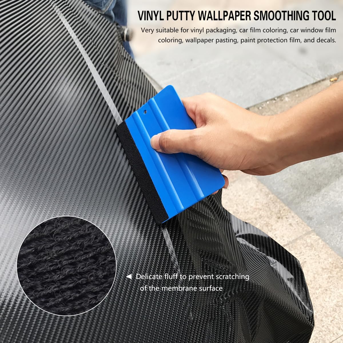 Mandark 18PCS Car Window Tint Kit, Vehicle Glass Protective Film Wrapping Installation Set, Auto Vinyl Wrap Tinting Tools Included Squeegees, Felt Squeege, Cutting Knife with Blades