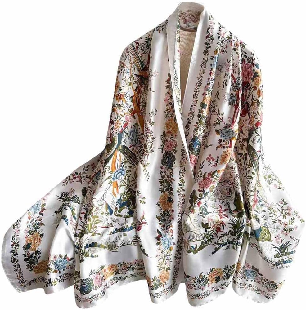 Xyueanlo Scarfs for Women Lightweight Scarves Fashion Print Floral Pattern Head Scarf Wraps Shawls