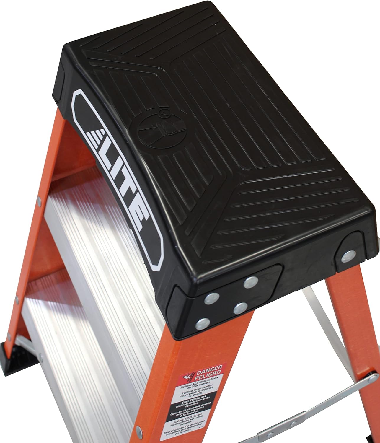 LITE 4-Foot Fiberglass Step Ladder, 300-Pound Load Capacity, Type IA, LP-3011-04