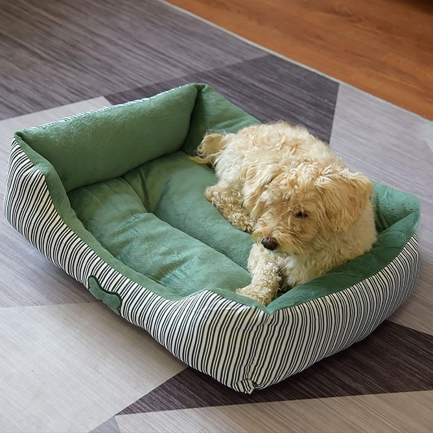 Pet Dog Bed for Dogs Dog Beds Pet Bed Dog Sofa Bed for Comfortable Sleep Machine Washable for Medium and Large Dogs Puppy Bed,Blue,M