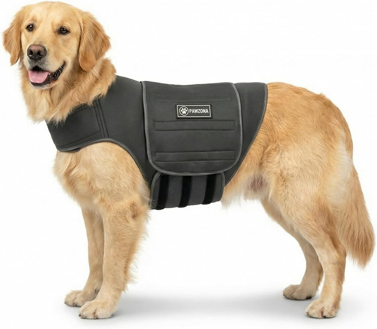 Dog Anxiety Vest – Calming Vest & Compression Shirt for Dogs, Helps with Stress, Separation Anxiety & Thunder, Comfortable & Breathable Jacket Alternative (Large)
