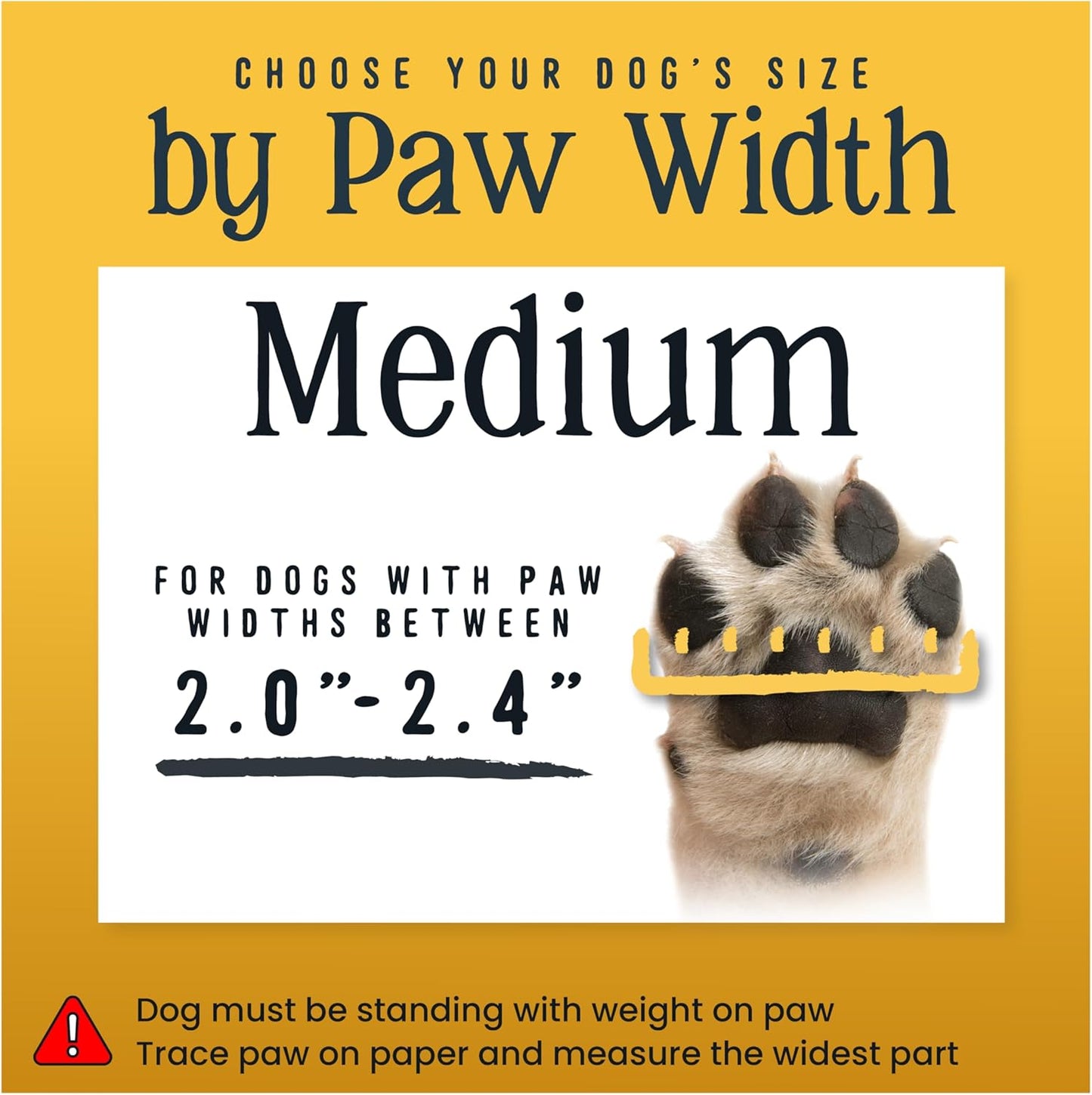 DOK TigerToes Premium Non-Slip Dog Socks for Hardwood Floors - Extra-Thick Grip that Works Even When Twisted - Prevents Licking, Slipping, and Great for Dog Paw Protection - Size Medium