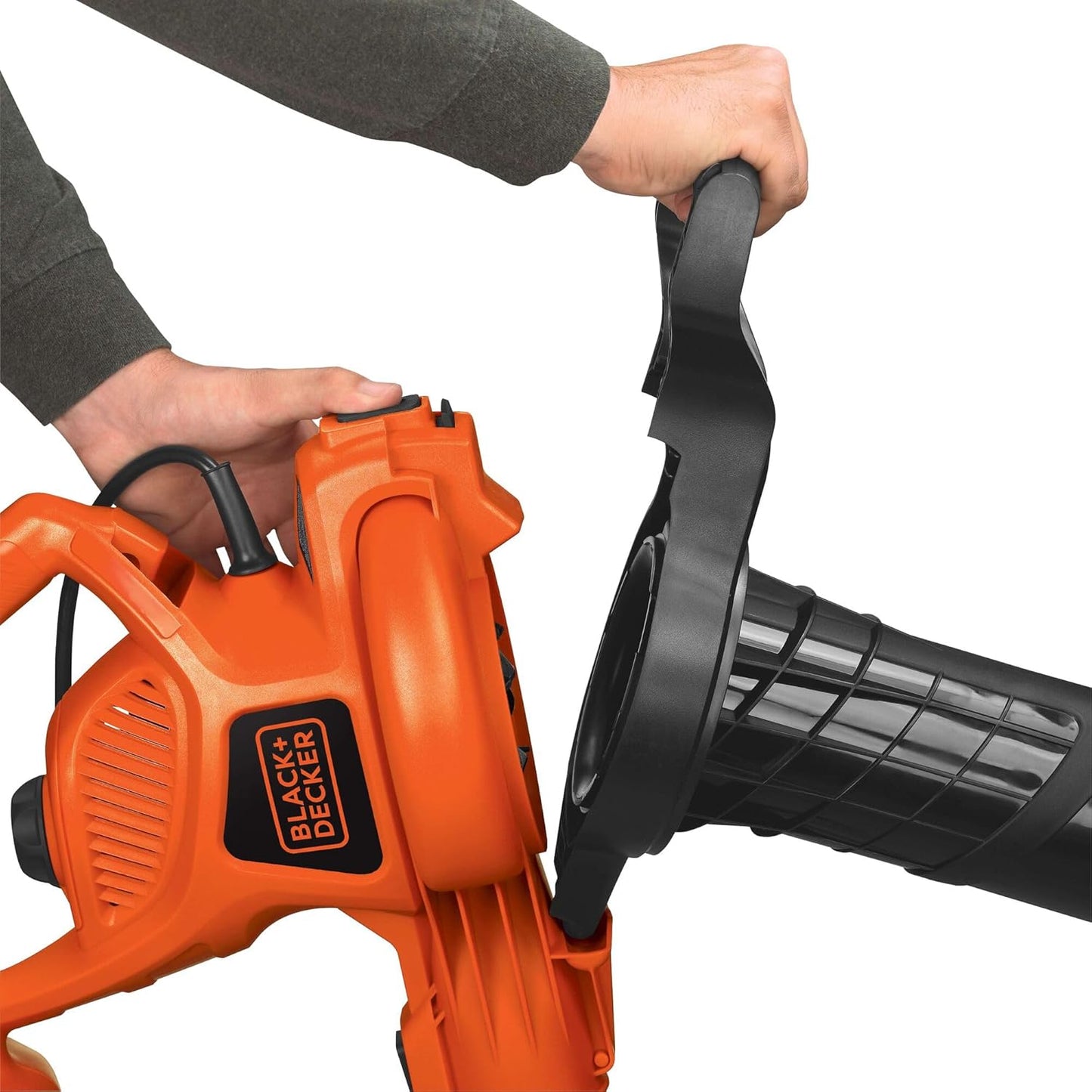 BLACK+DECKER Leaf Blower Leaf Vacuum and Leaf Mulcher 3-in-1, Electric Blowers for Lawn Care, 12 Amp, 250 MPH, 400 CFM (BV6000)