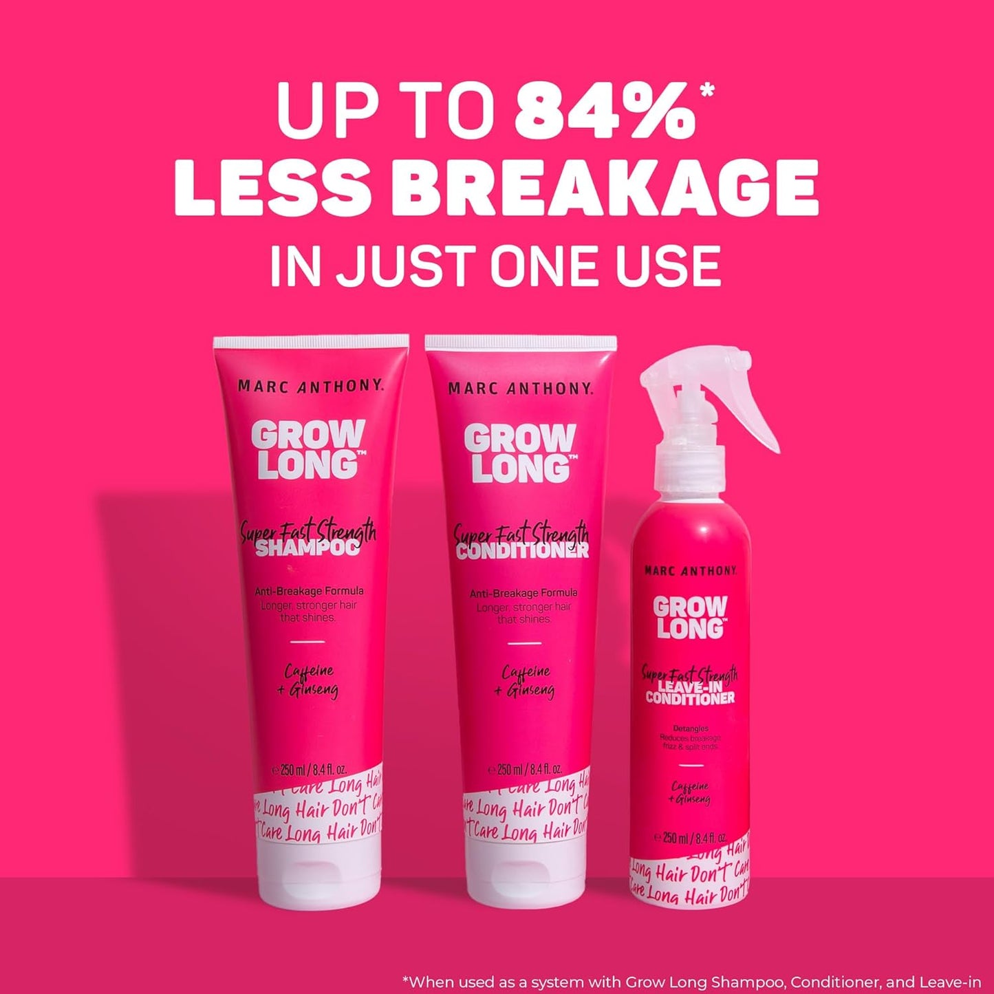 Marc Anthony Shampoo and Conditioner Gift Set, Grow Long Biotin - Anti-Frizz Deep Conditioner For Split Ends & Breakage - Vitamin E, Caffeine & Ginseng for Curly, Dry & Damaged Hair