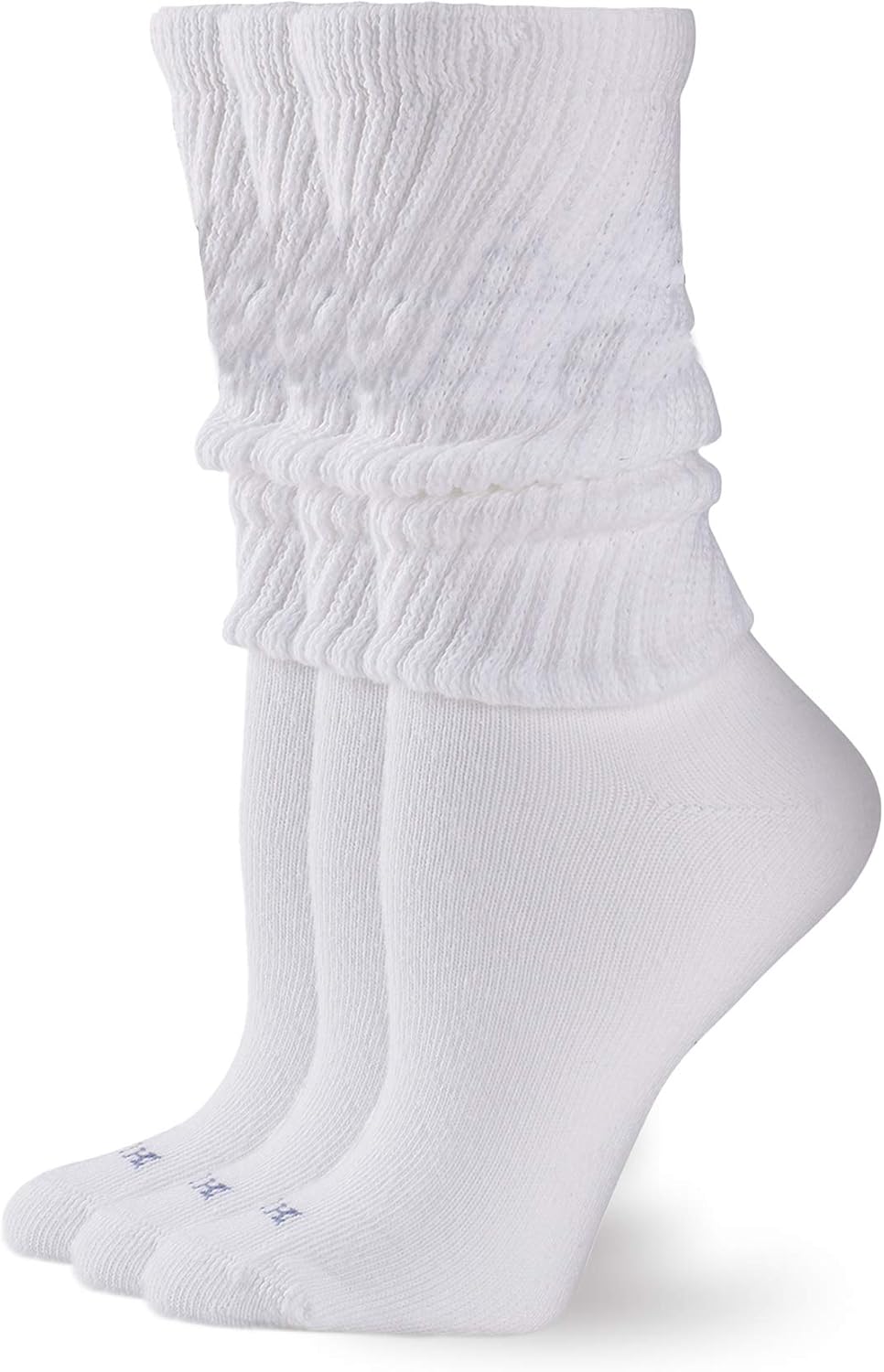 HUE Women’s Slouch Socks Crew Boot Chunky Ribbed Cotton Scrunch