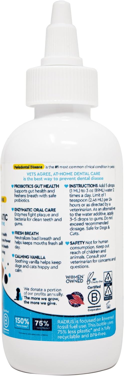 RADIUS OralPro+ Pet Probiotic Dental Water Additive (Enzymatic)