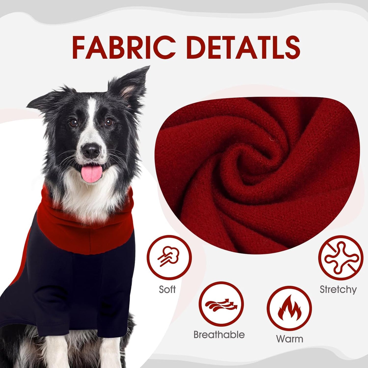 BRKURLEG Warm Dog Hoodie Dog Sweater Dog Anxiety Jacket with Ear Wrap Dog Fleece Shirt Adjustable Quiet Head Cover Sleeves Winter Soft Calming Vests for Dogs and Cats with Earmuffs, Dark Blue XS