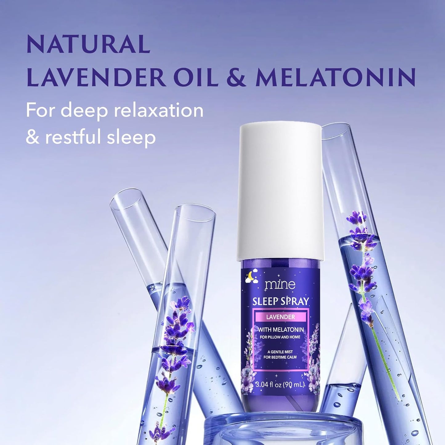 Lavender Sleep Spray with Melatonin - Relaxing Gifts for Teen Girls and Women – Natural Pillow Mist for Sleep, Calming Bed Spray for Adults, Easter Gifts, Gifts for Mom