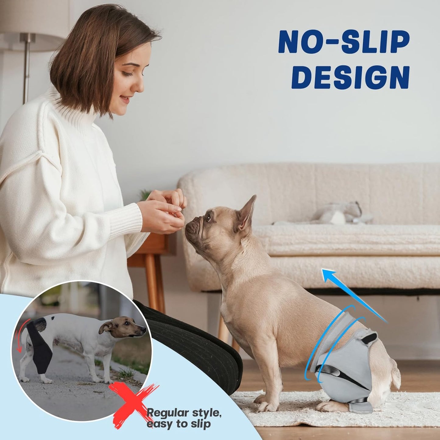 Sleeve for Dog Rear Leg to Stop Licking: Recovery Wrap After TPLO ACL Surgery, for Injured Back Legs, Alternative for Dog Cone for Leg Wounds