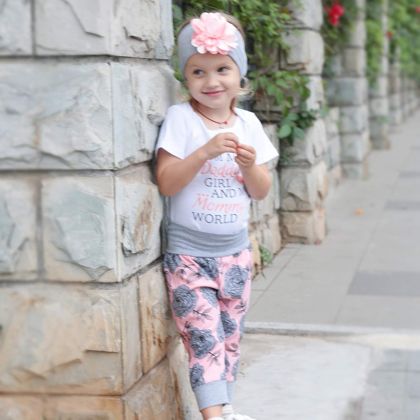 Renotemy Newborn Infant Baby Girl Clothes Summer Outfits Infant Romper Pants Cute Toddler Girl Clothes Gift Set
