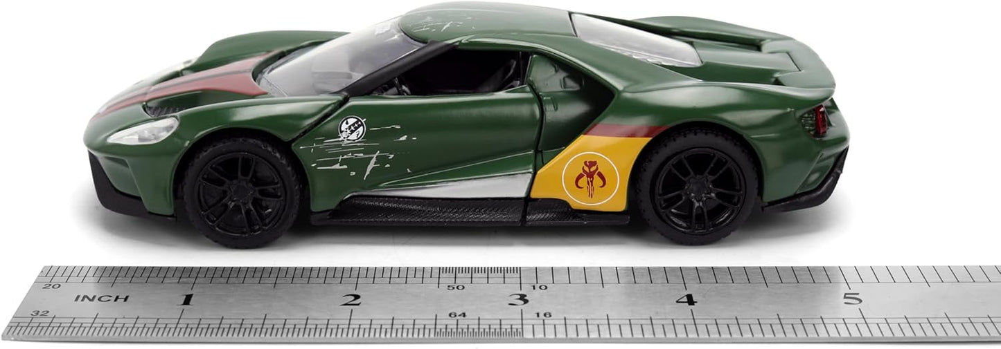 Jada Star Wars Boba Fett 2017 Ford GT – 1:32 Scale Hollywood Rides Die-Cast Collectible Car Toys – Toy for Collectors and Fans
