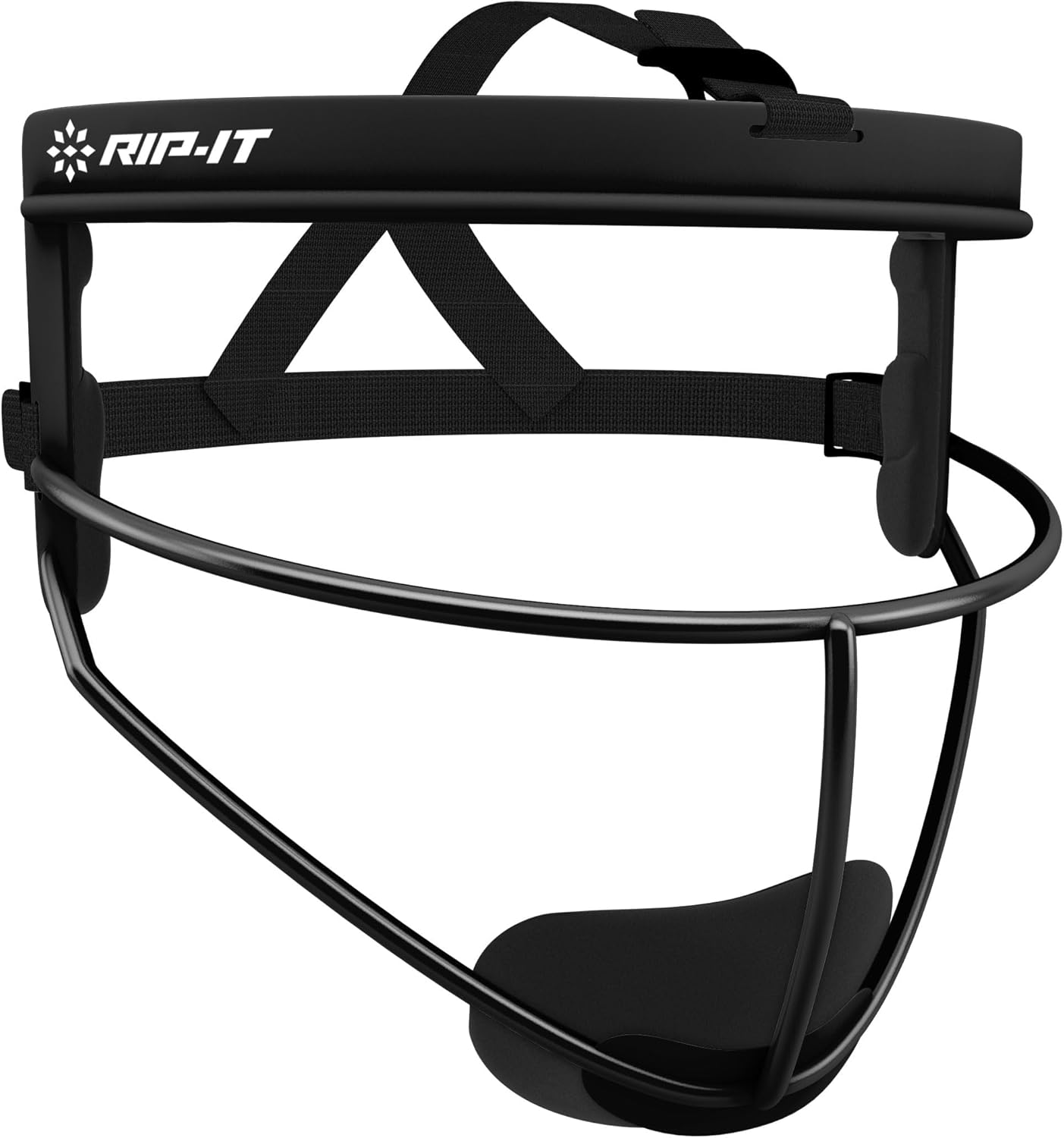 RIP-IT Original Defense Youth Softball Face Mask, Lightweight, Protective Fielder's Softball Face Shield with Ponytail Strap & Soft Foam Padding