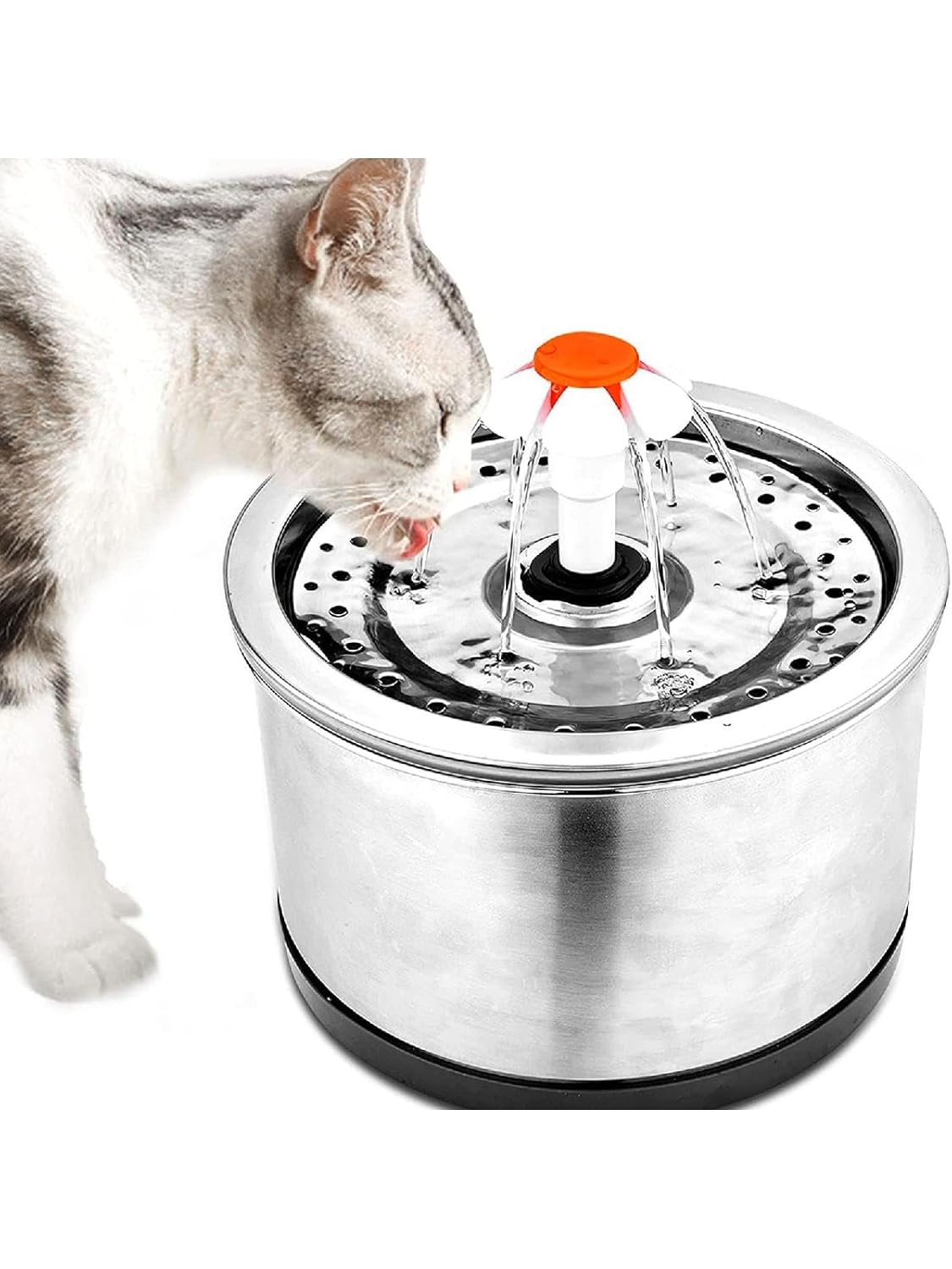 2 Pcs Pet Water Fountain Nozzle Replacement Flower Head for Cat Dog Automatic Drinking Fountain Accessories Orange Yellow Color