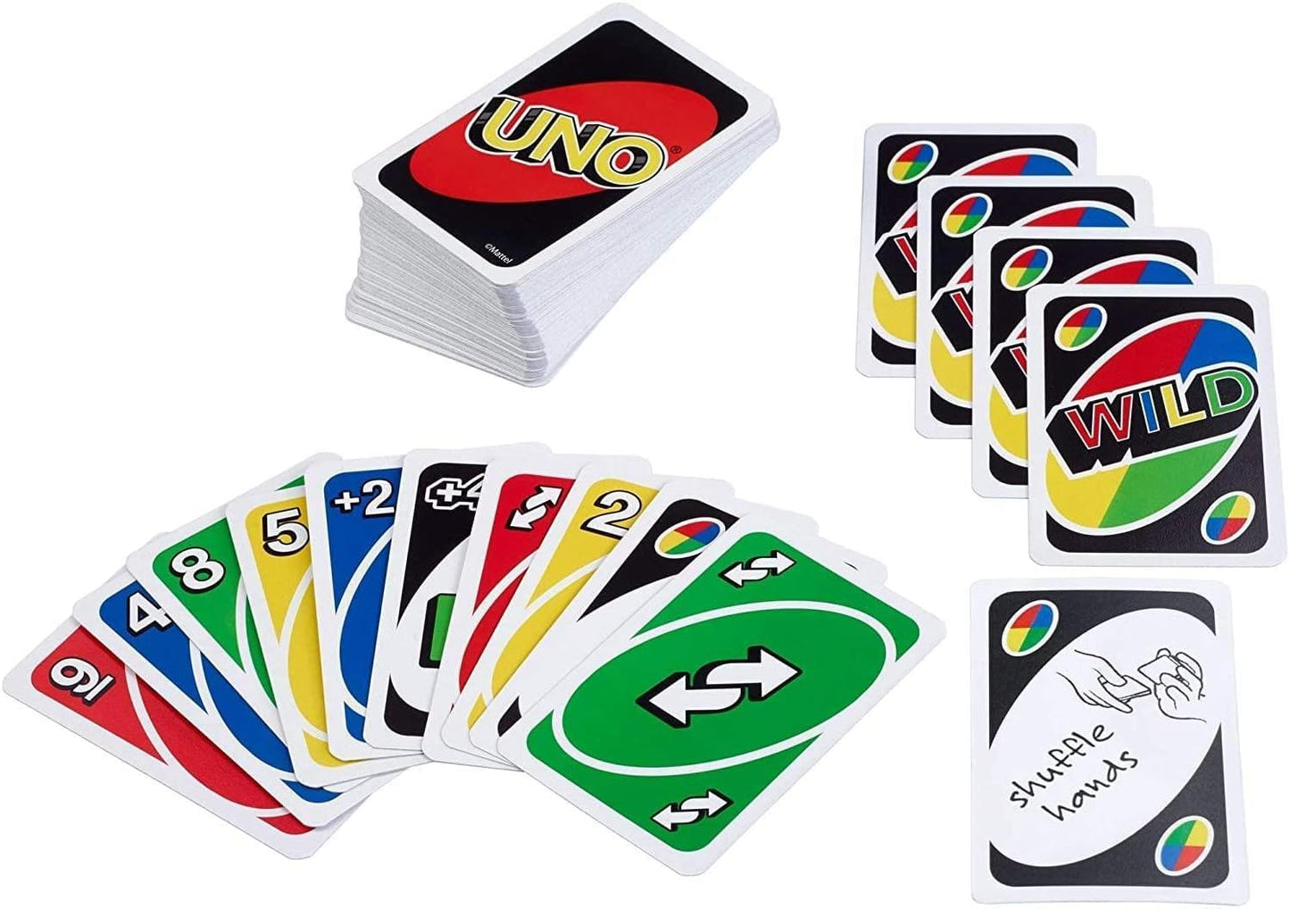 Mattel Uno No Mercy, Uno and Flip Card Game, Combo Pack of 3